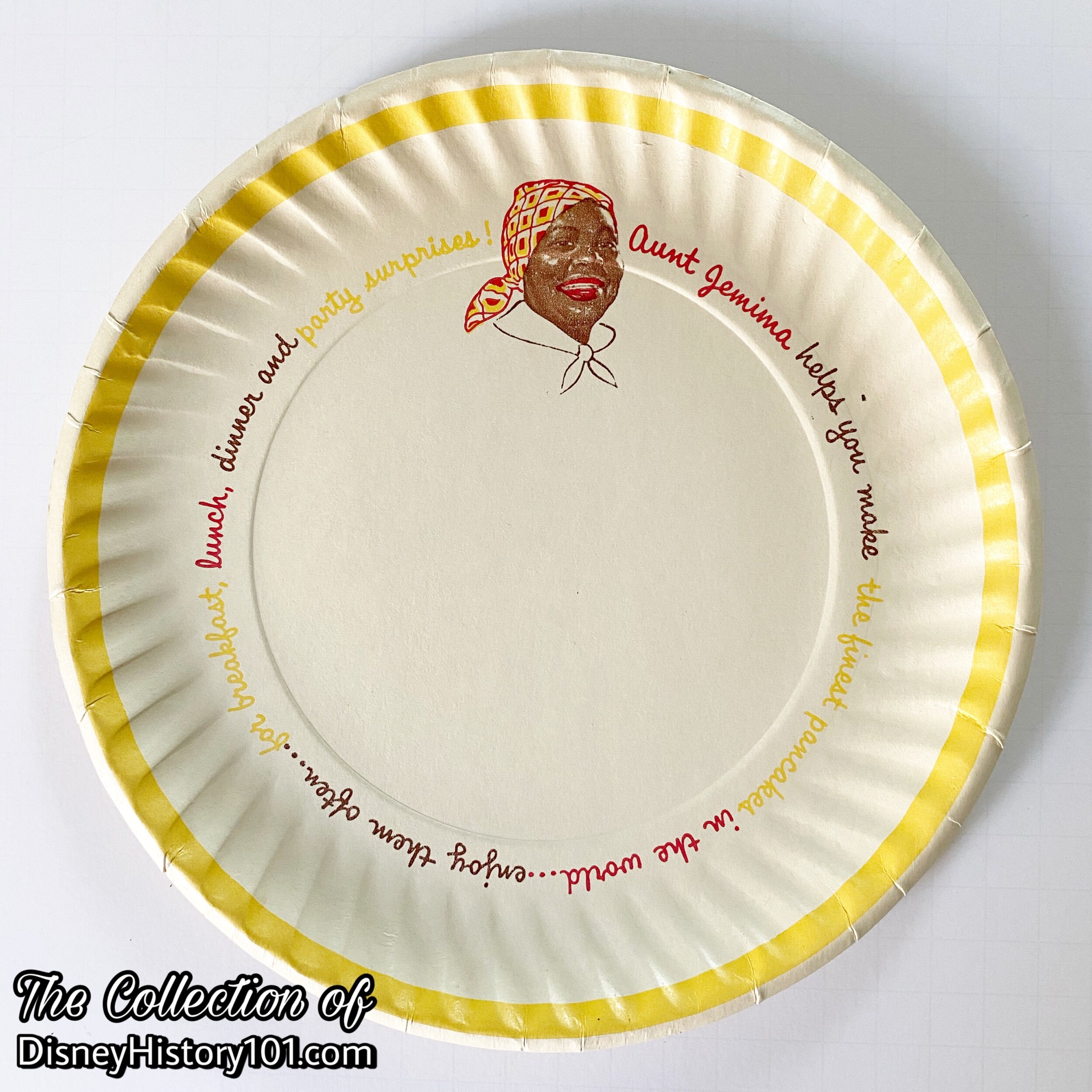 Aunt Jemima's Kitchen Paper Plate, c. 1962 - 1971