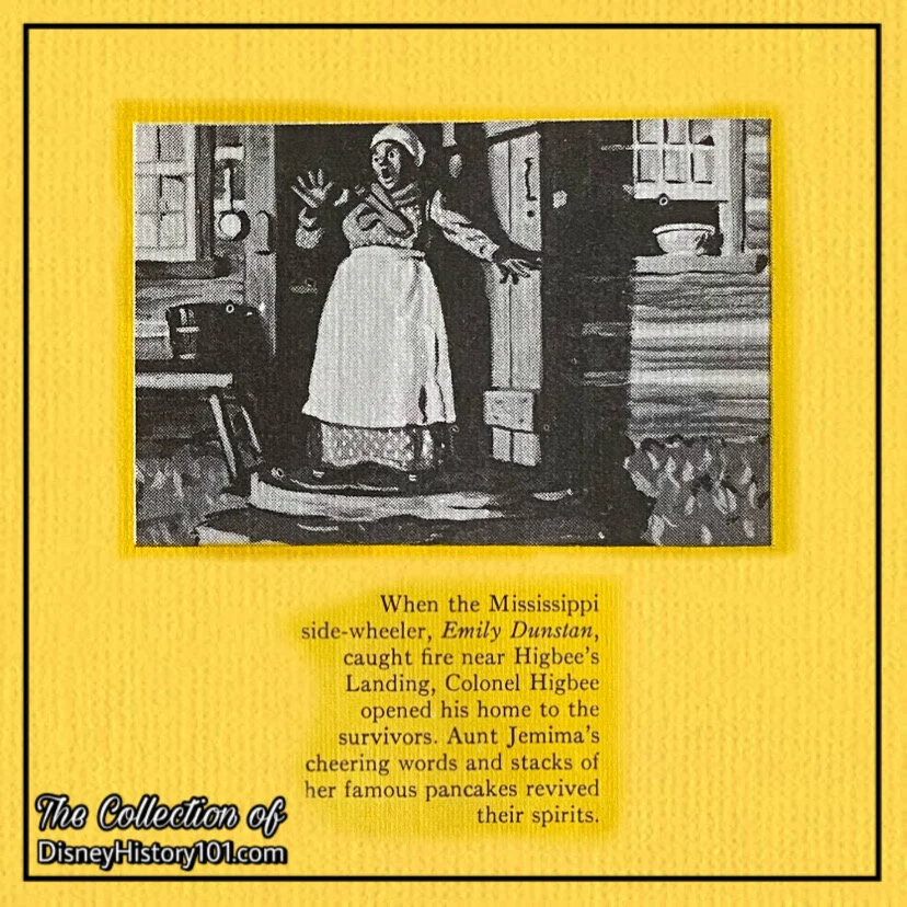 Aunt Jemima's Kitchen Souvenir Menu Excerpt, c. 1962 - 1971