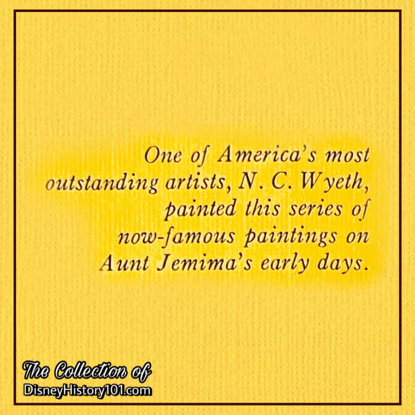 Aunt Jemima's Kitchen Souvenir Menu Excerpt, c. 1962 - 1971