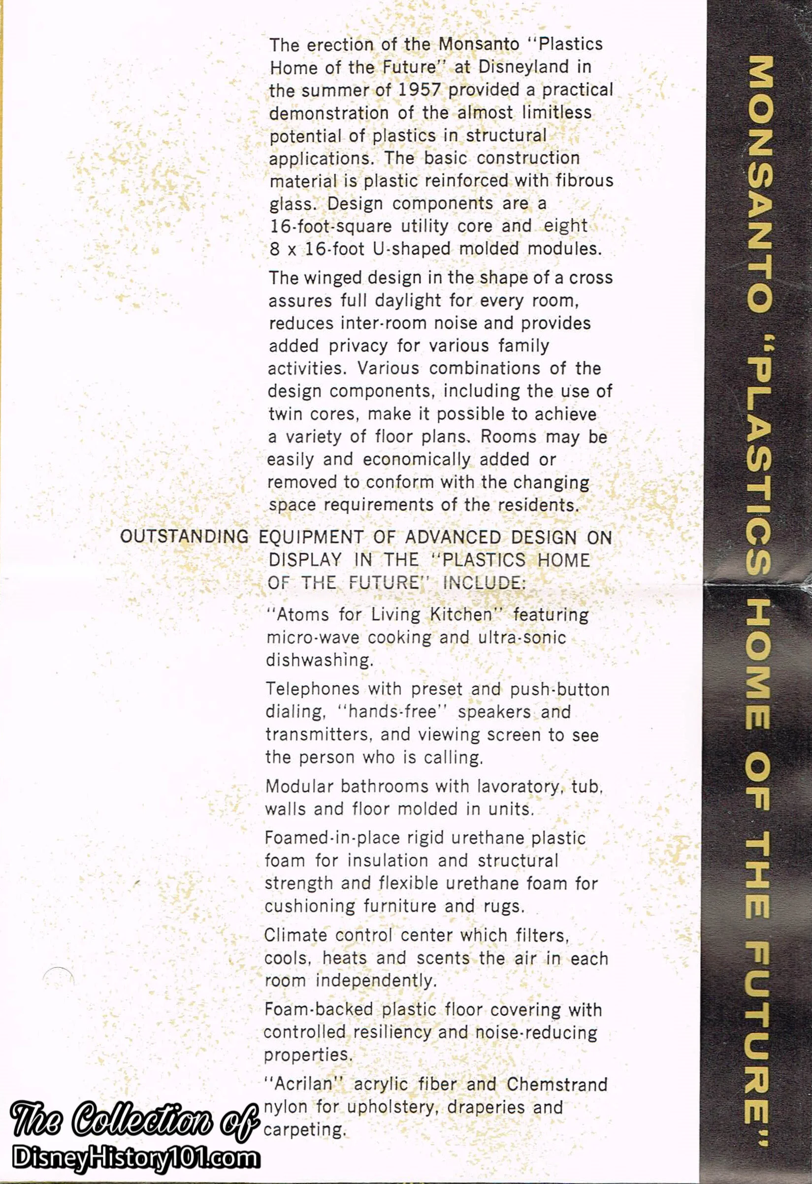 Monsanto "House of the Future" Pamphlet, (1960)