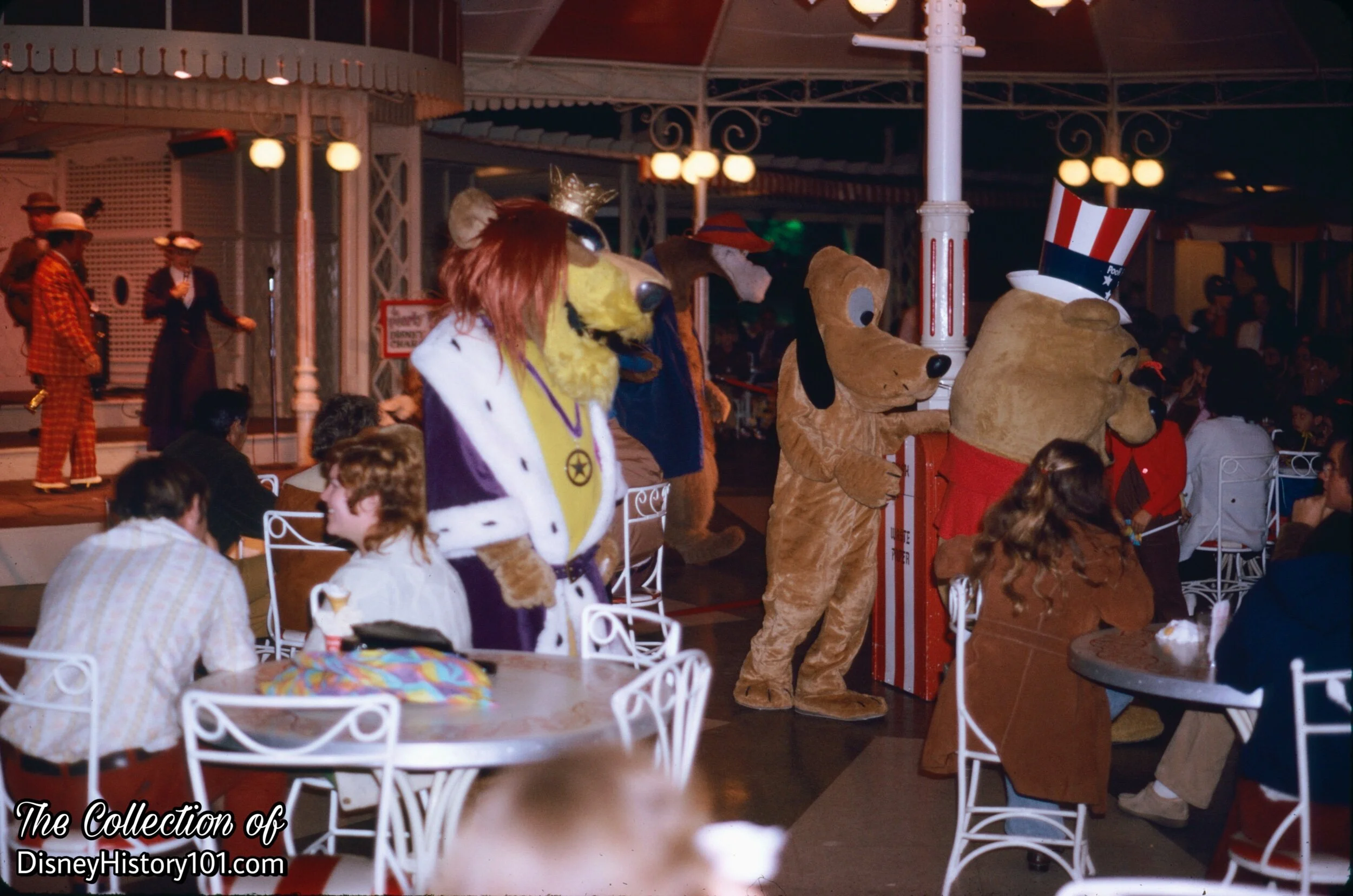 The Pearly Band and Characters at Carnation Plaza Gardens, (c. October, 1972)