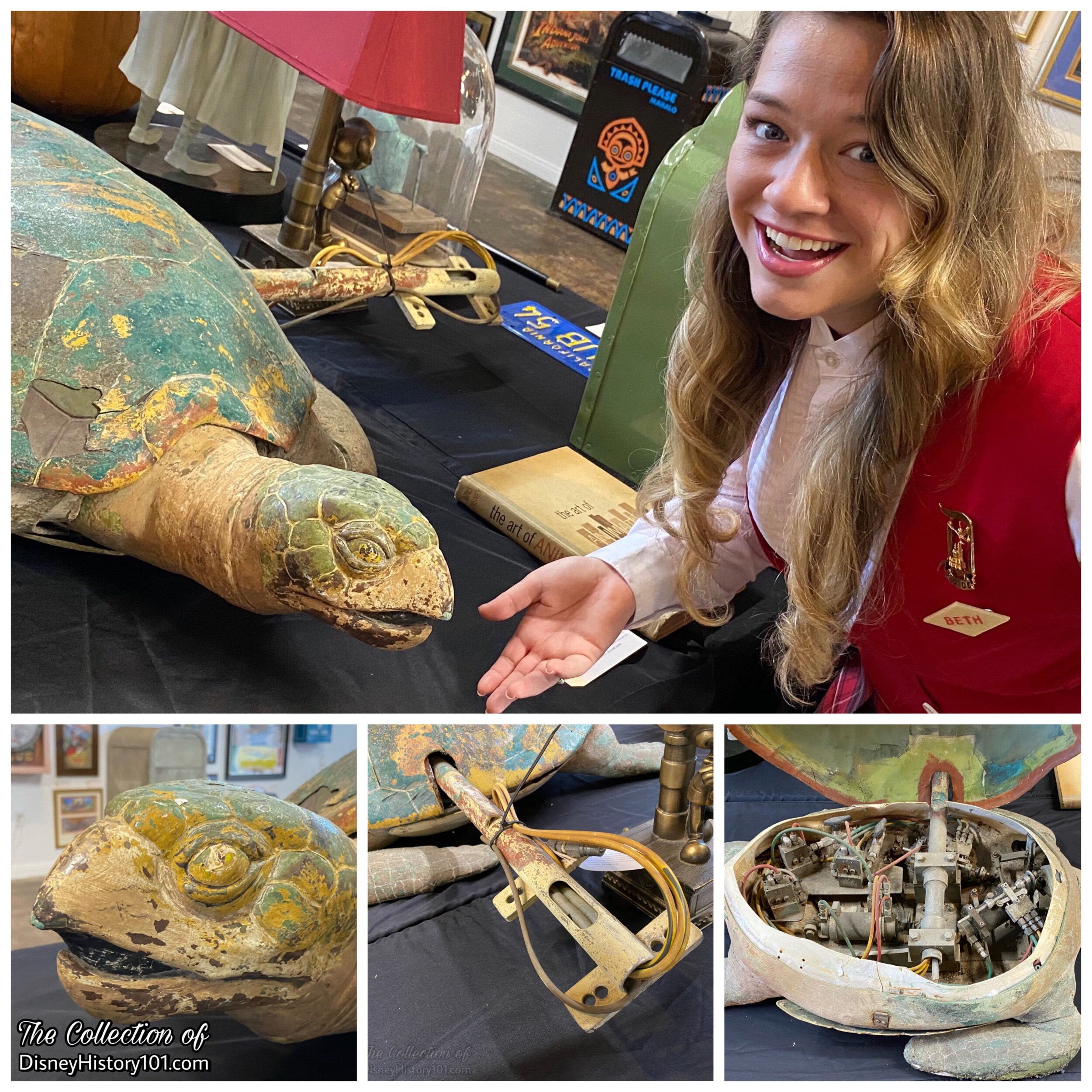 c. 1960s Animatronic Sea Turtle Figure