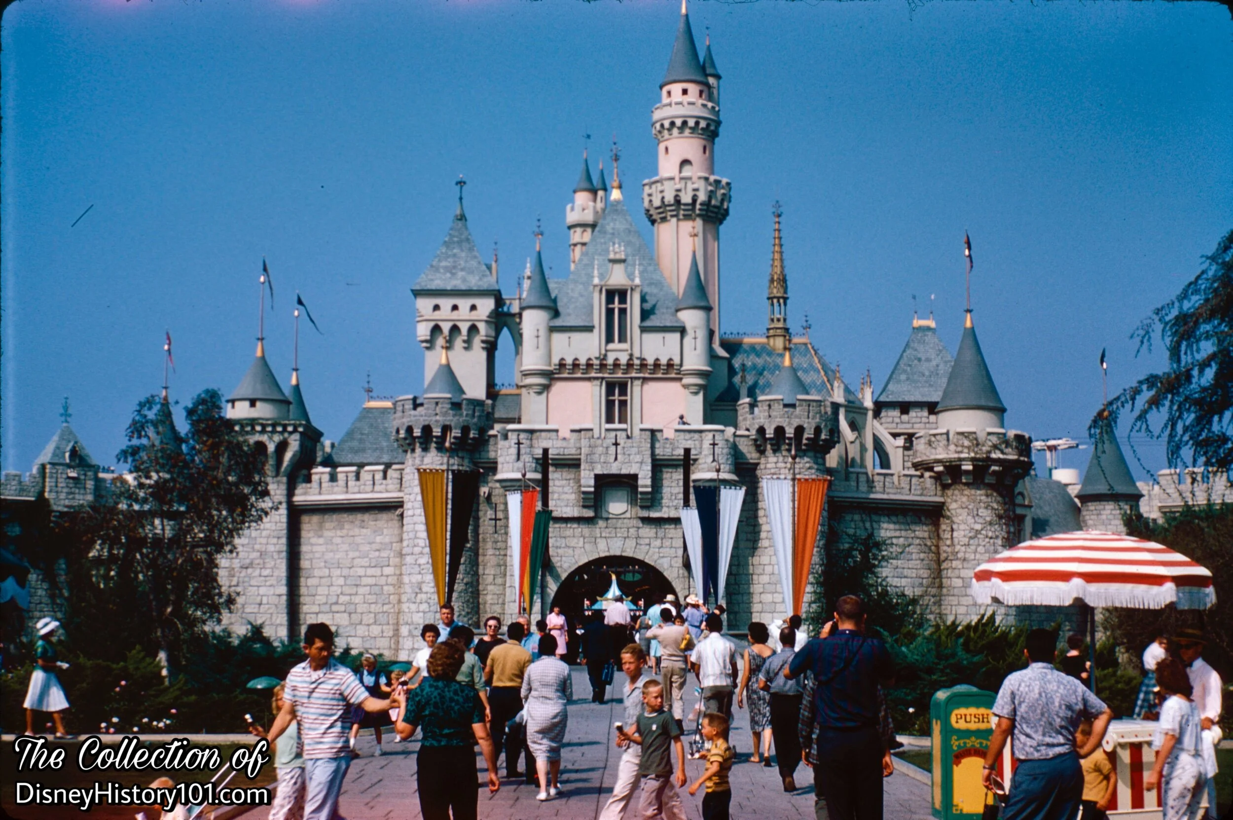 Sleeping Beauty Castle Forecourt, 1961.