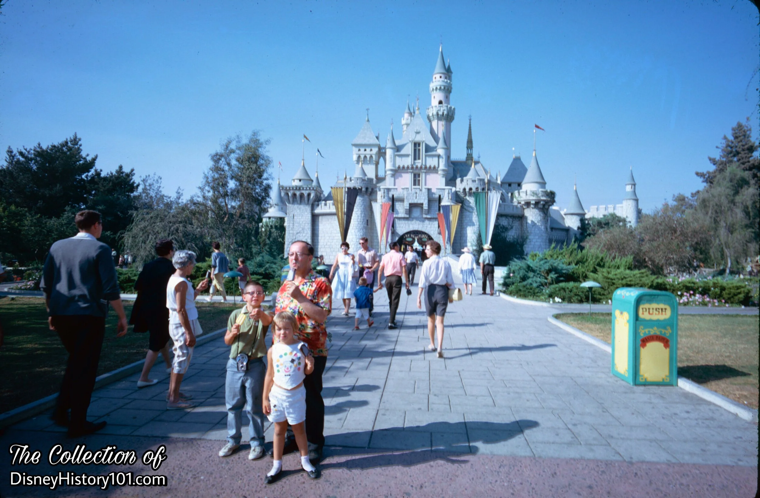 Sleeping Beauty Castle Forecourt, 1962.
