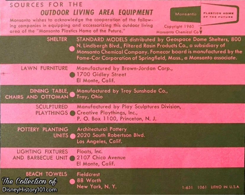“Sources For The Outdoor Living Area Equipment”