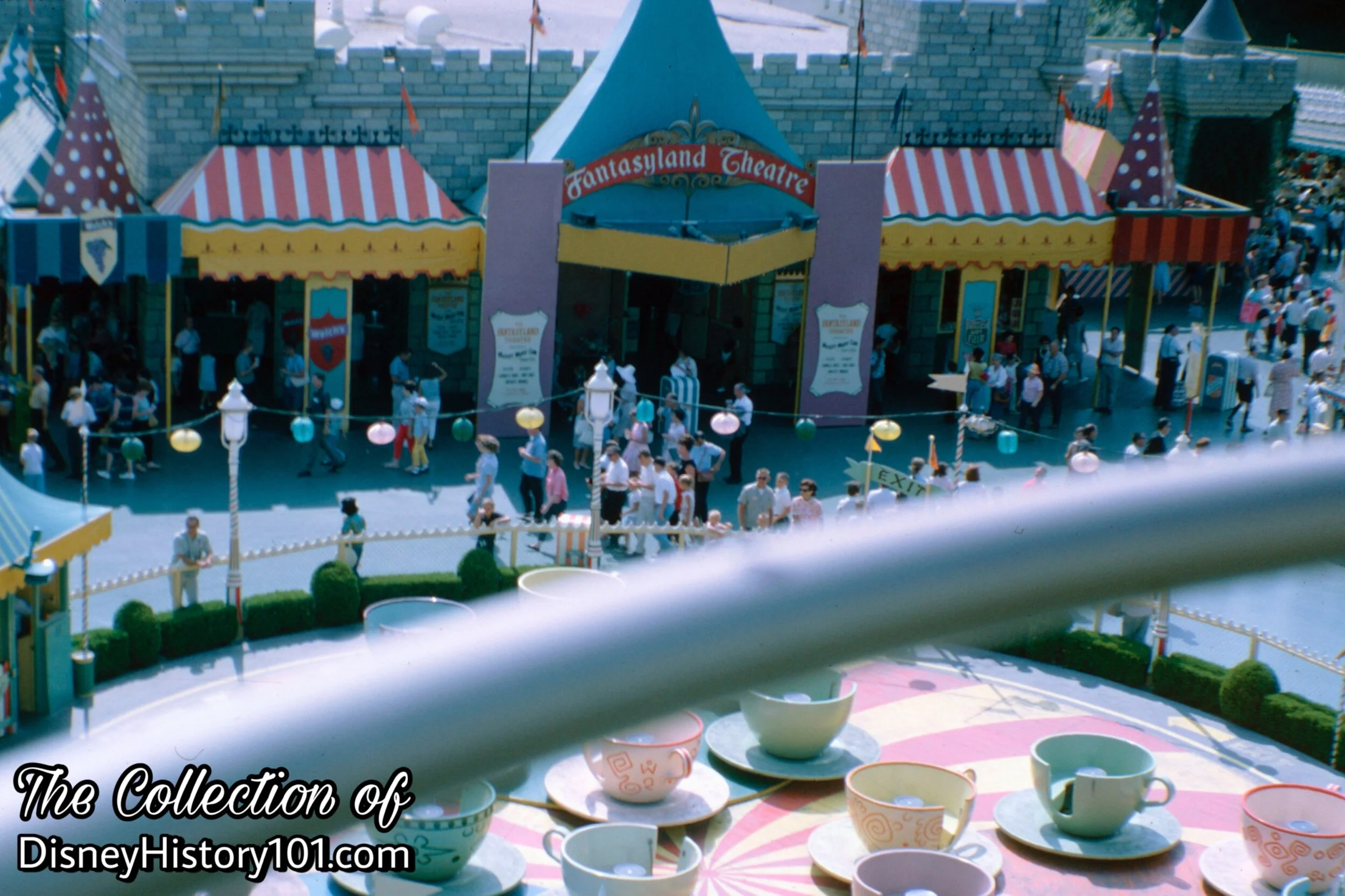 The Fantasyland Theater Architectural Facade from the Skyway, (1964)