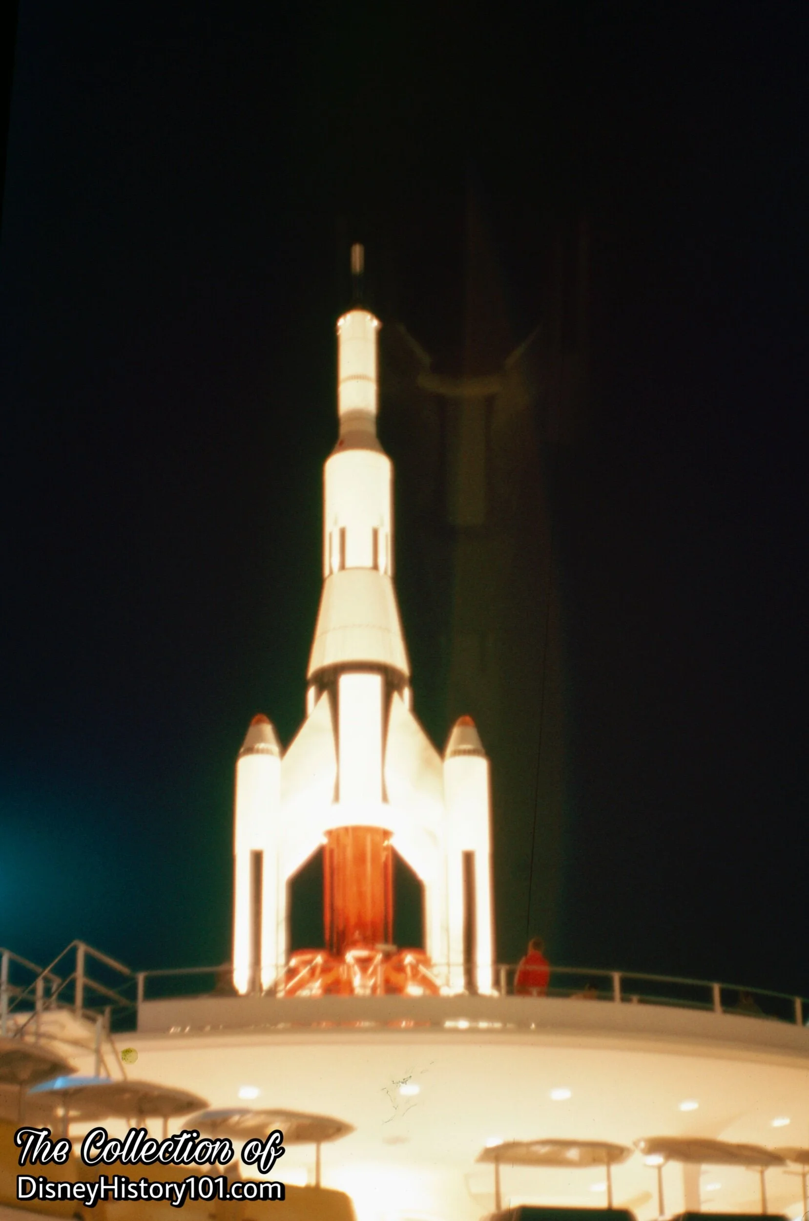 Rocket Jets Saturn V at Night, (August, 1967)