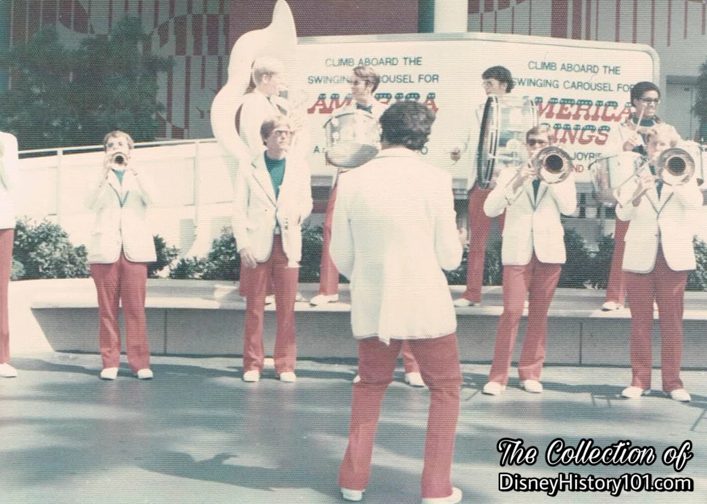 Carousel of Progress Show Building and All-American Band