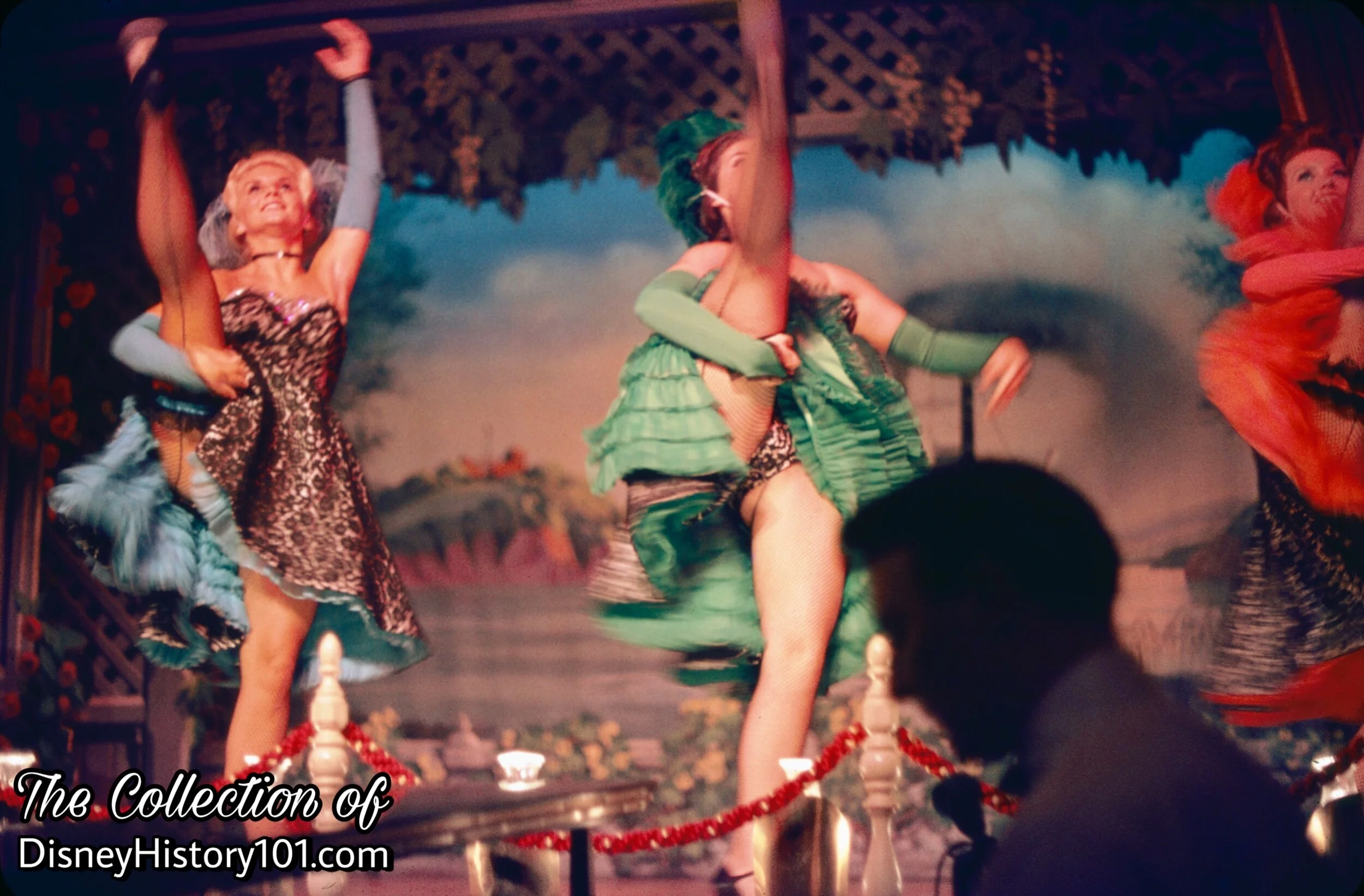  The role of the capricious Can Can Dancer involve a lot of practice and training, as it was one of the most physically exerting Entertainment roles. A testament to this fact is the famous “jump-split” (pictured), which was performed in the chorus li