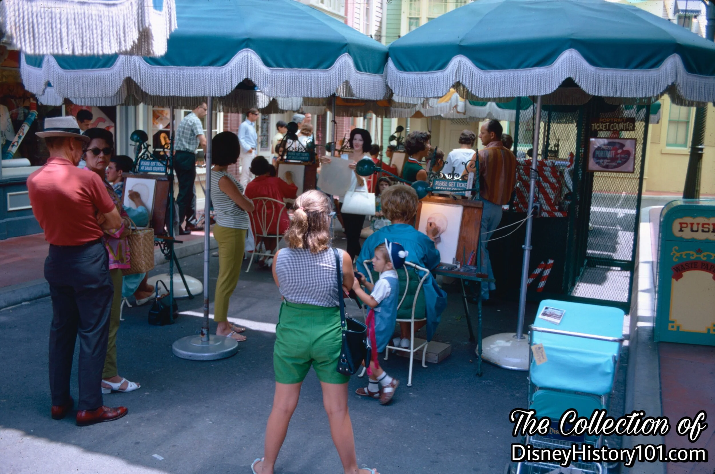 “ART FESTIVAL” - portraits drawn (East Center Street), c. 1966 - 1967