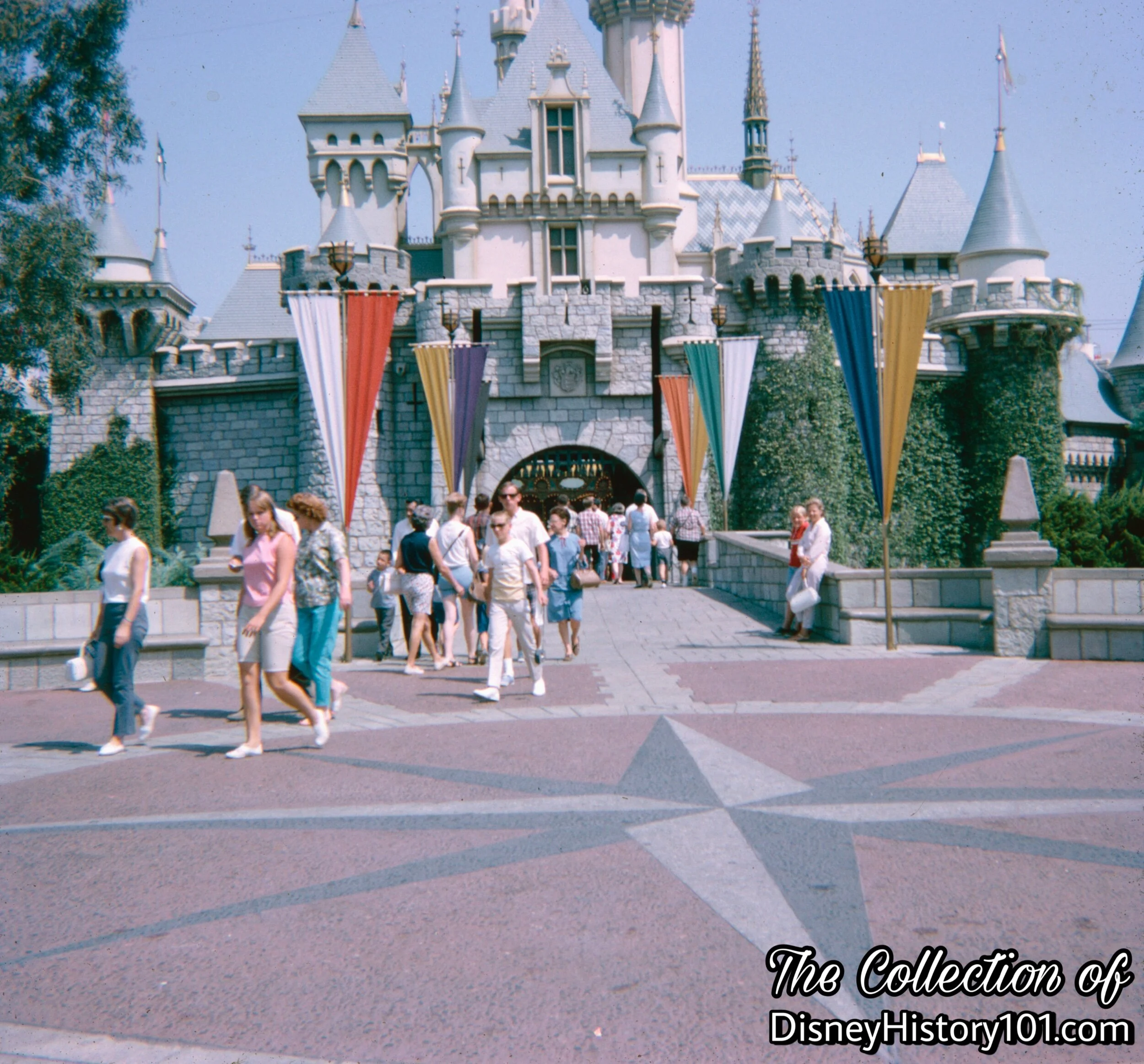 Sleeping Beauty Castle & Compass Rose, (August, 1966) 