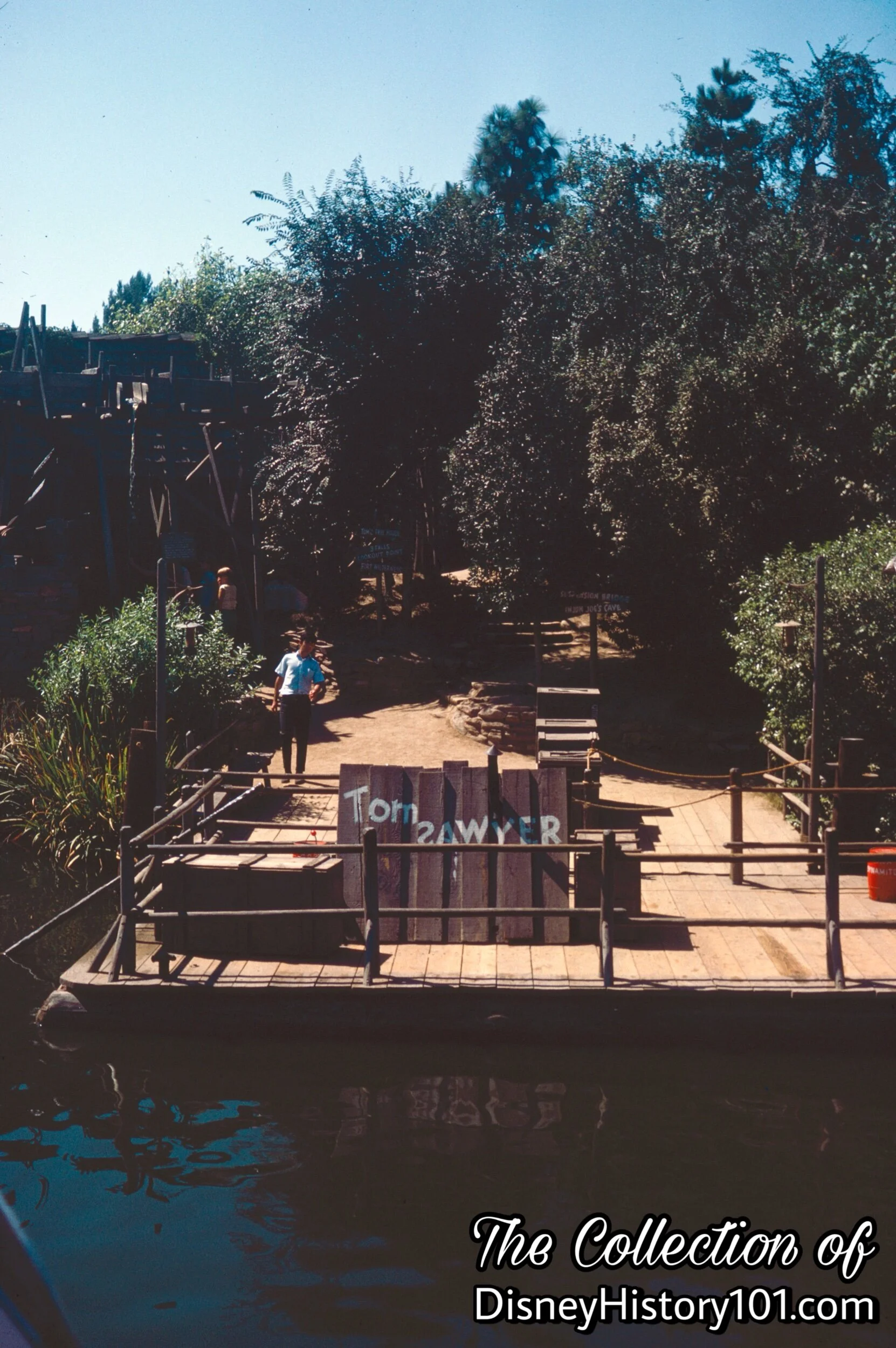 Tom Sawyer Island Raft at Tom's Landing, (1967)