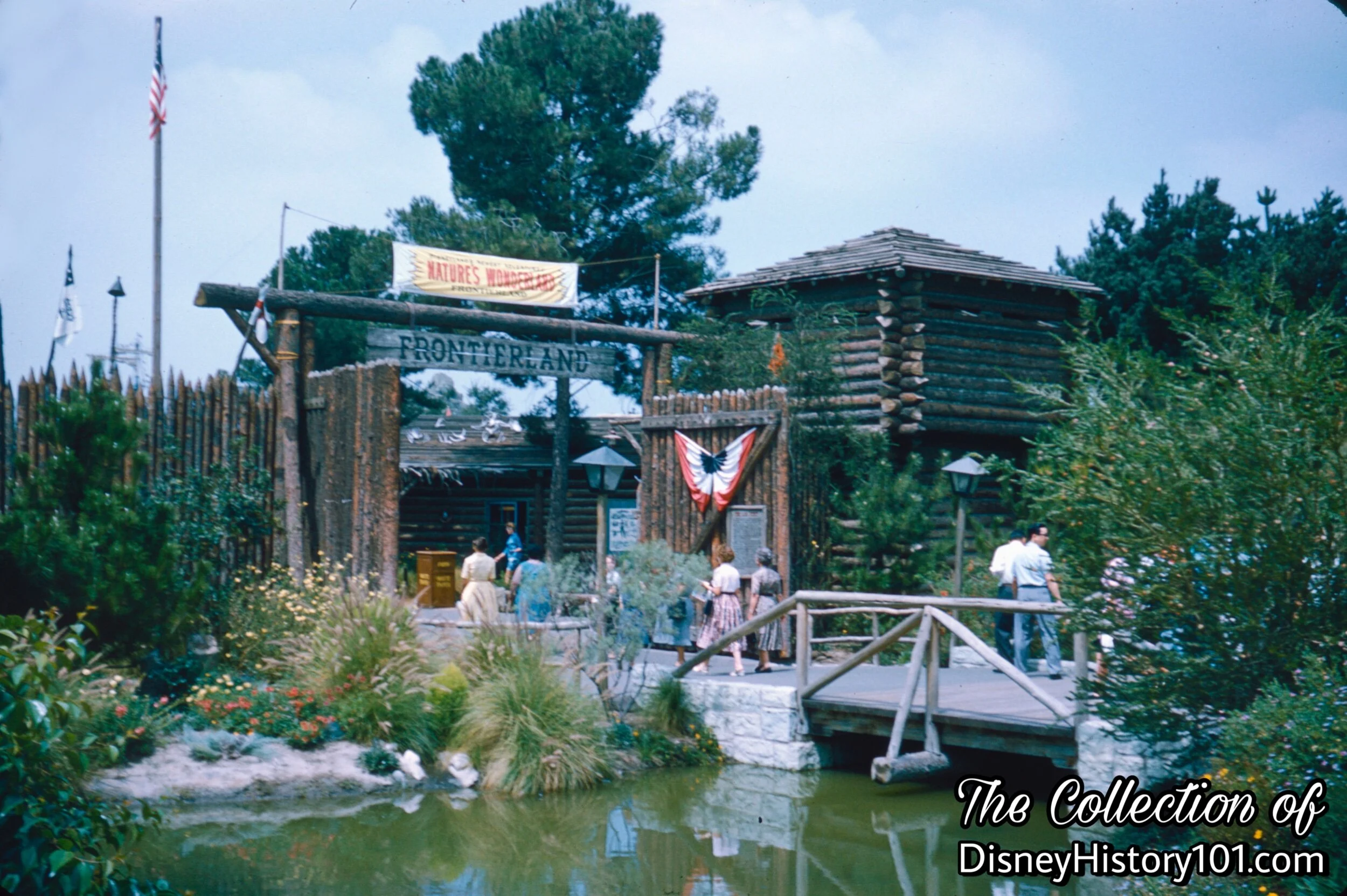 Frontierland Stockade from the Central Plaza Hub