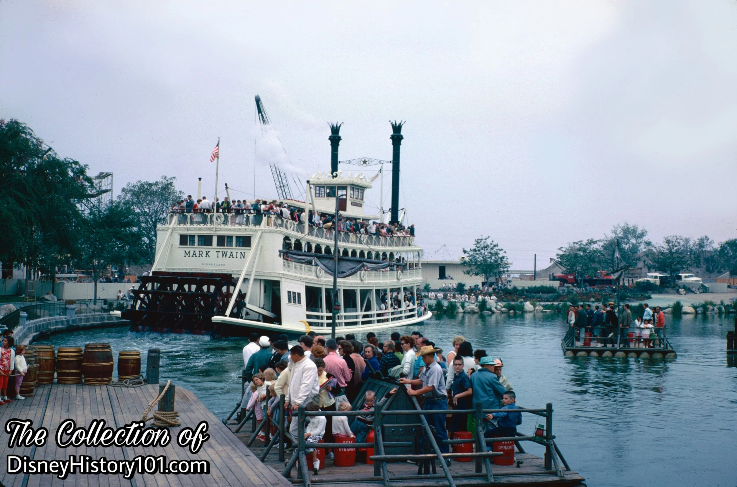 Rafts to Tom Sawyer Island Accessing the Frontierland Dock 