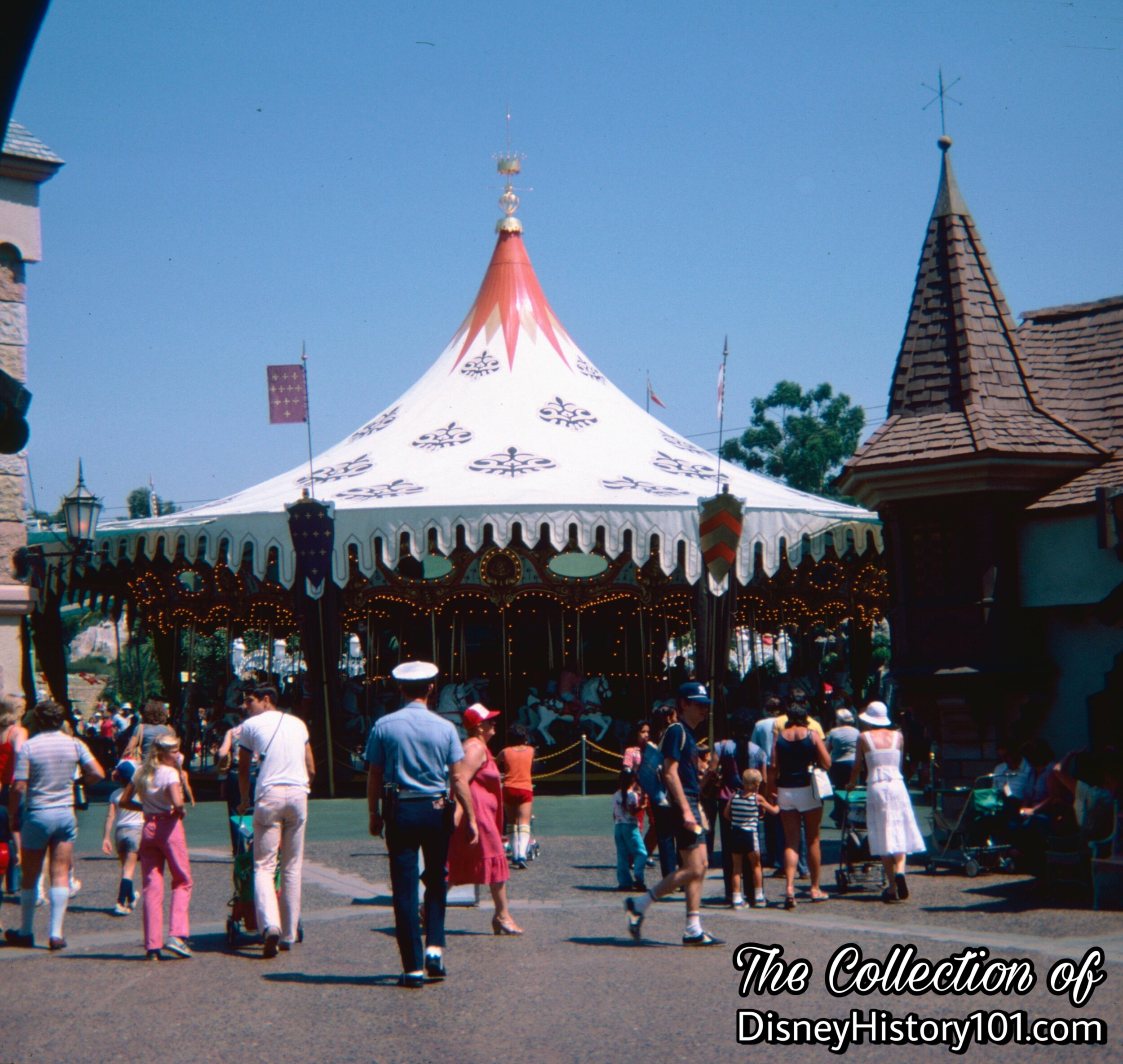 Sleeping Beauty Castle Courtyard, August, 1980.