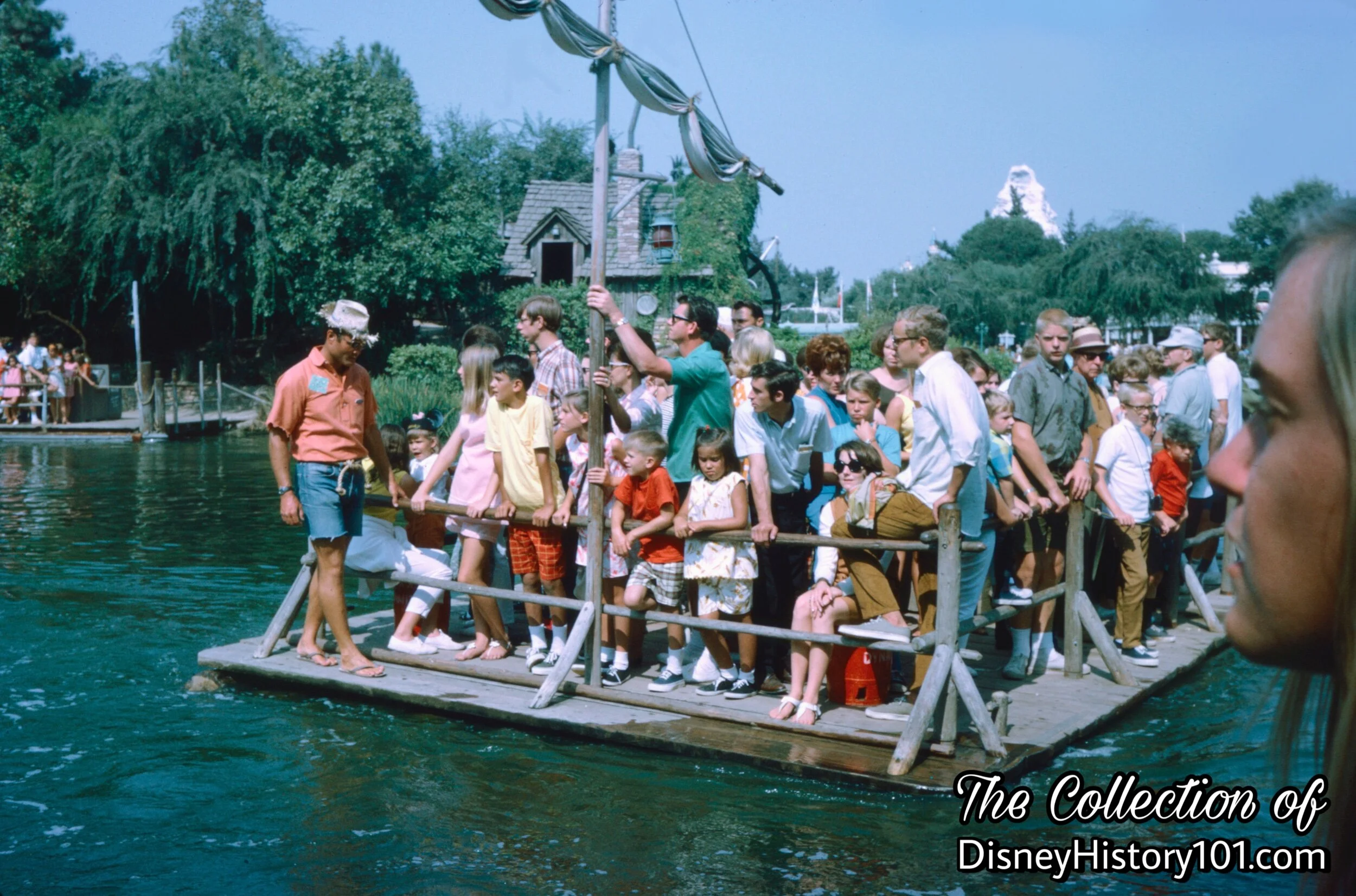 Raft to Tom Sawyer Island, Attractions Host, and Guests 