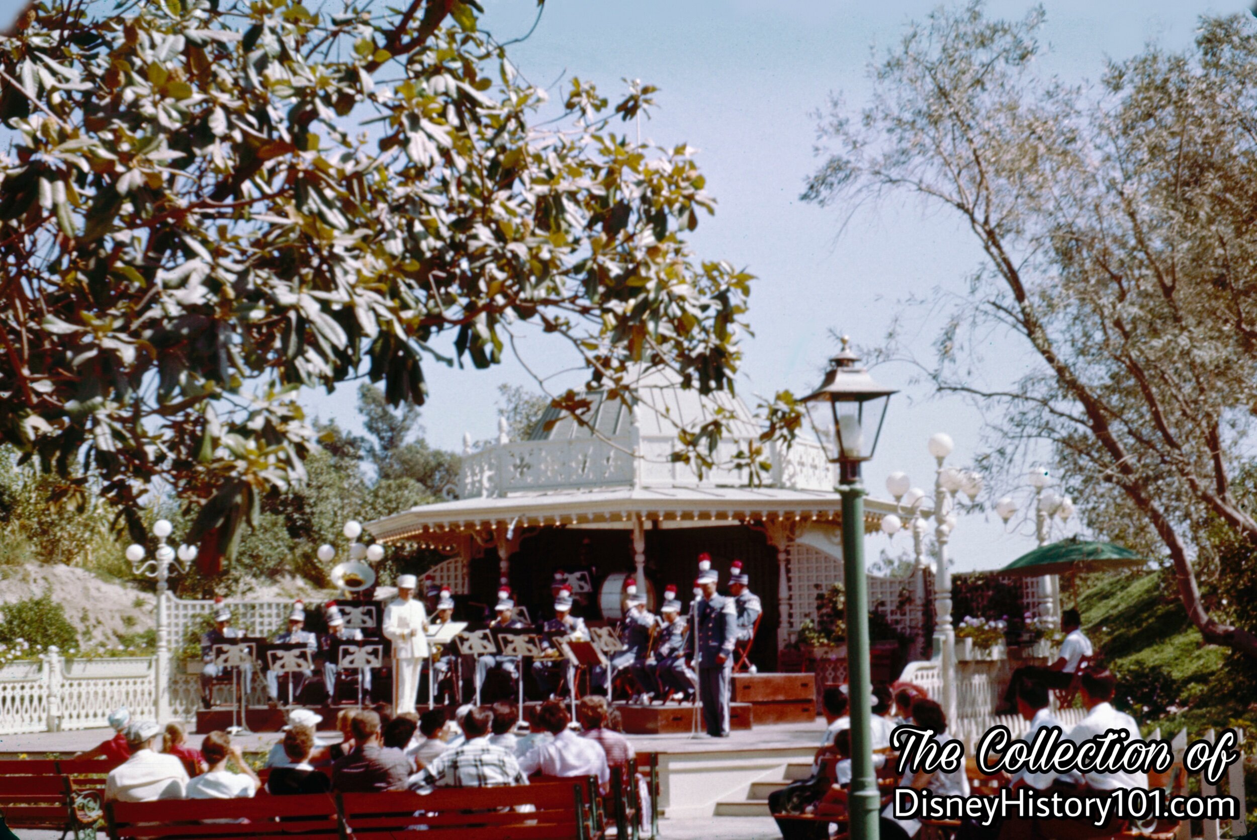 Disneyland Band Performs Under The Magnolia Park DISNEYLAND Band Stand 