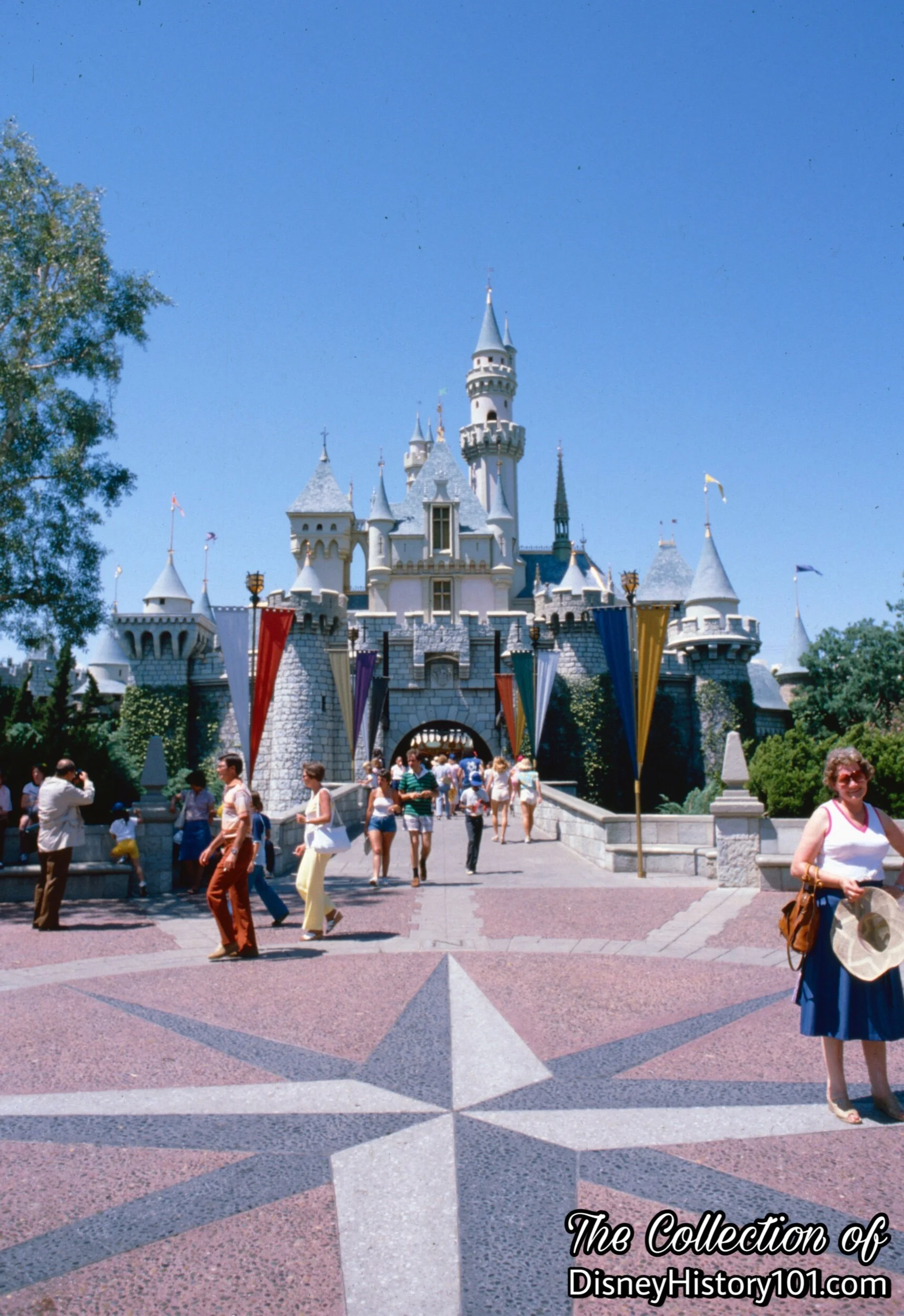Sleeping Beauty Castle & Disneyland Compass Rose, (1979)