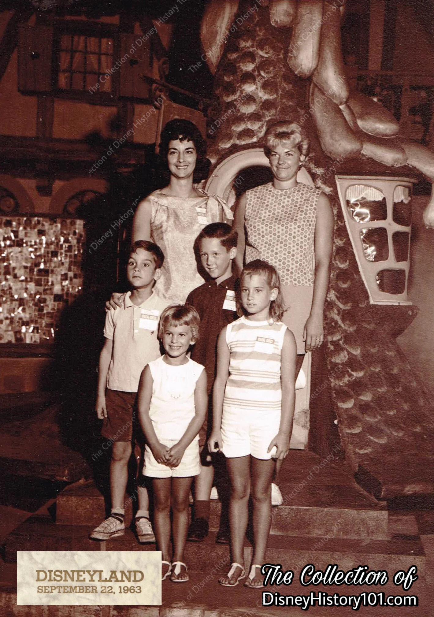 Babes in Toyland “Mother Goose Village” Souvenir Photo Near The Candle Shop of “Jack-Be-Nimble,” September 22, 1963.