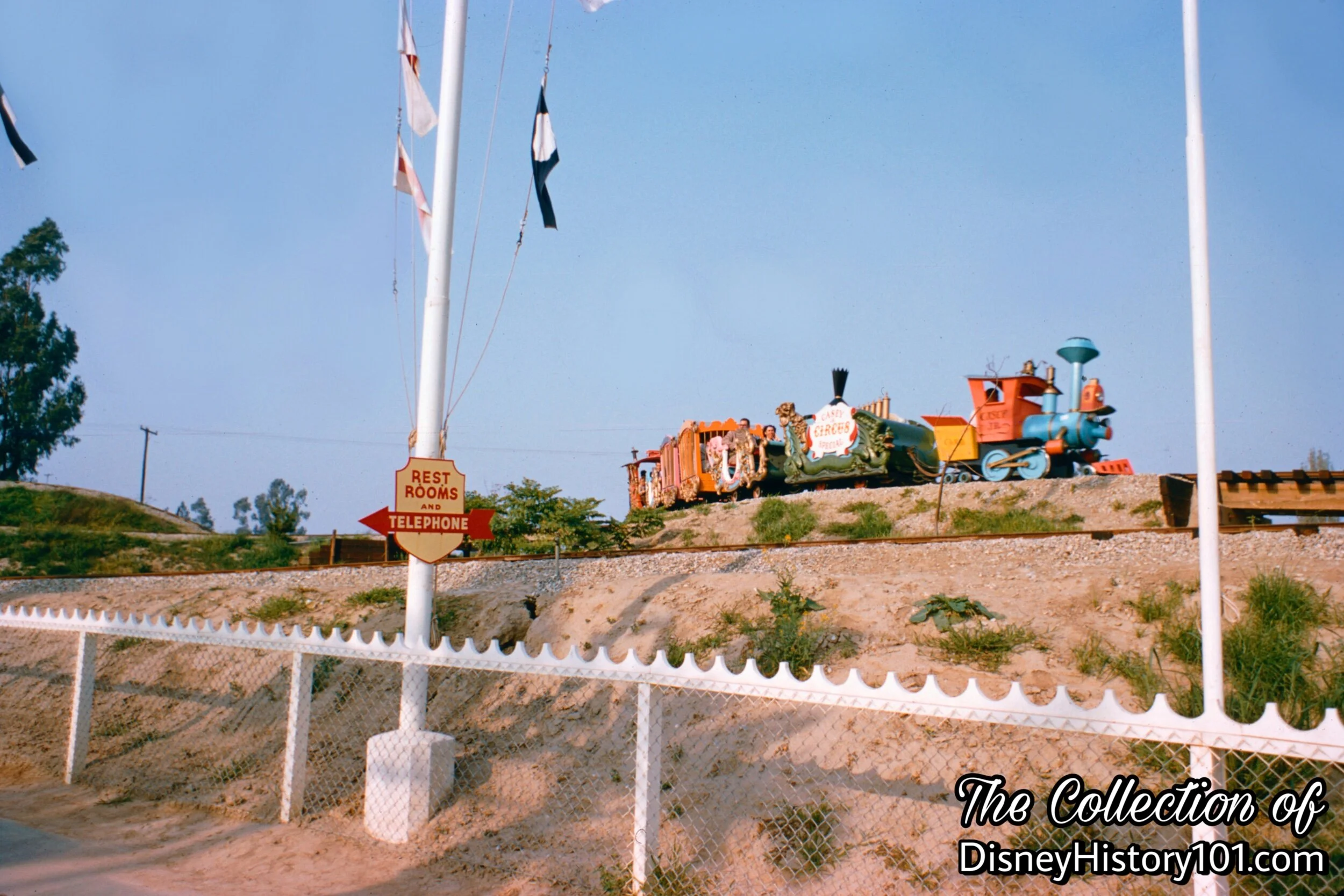 Casey Jr. Circus Train “rollicks about its bumpy track.”