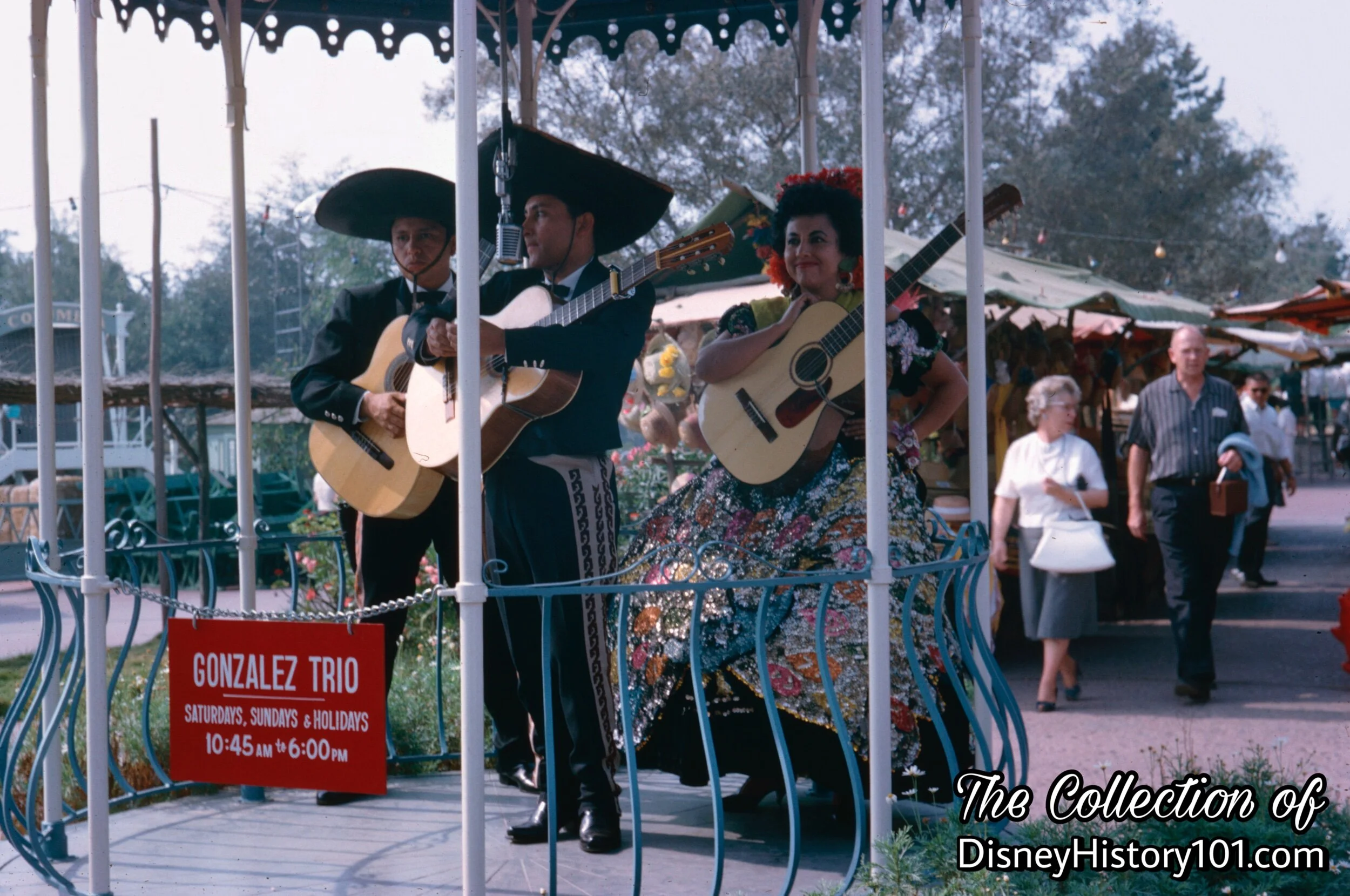 The "Gonzalez Trio" in El Zocalo Bandstand, (1962)