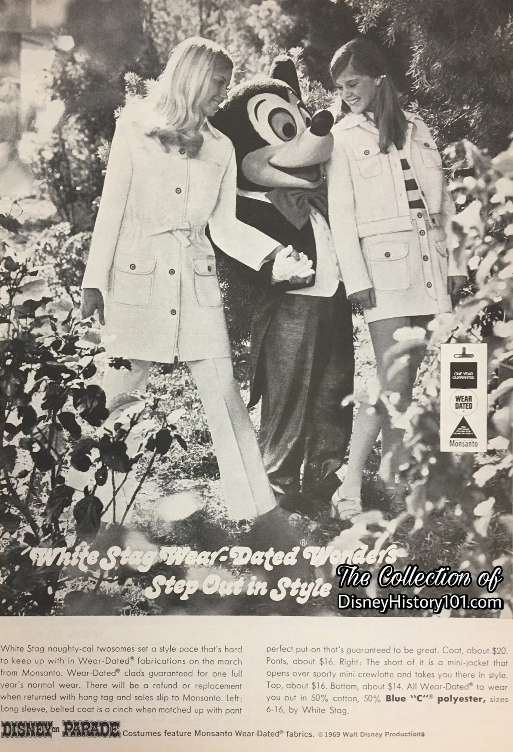 "Monsanto 'Wear Dated' "Disney On Parade" Advertisement, (1970)