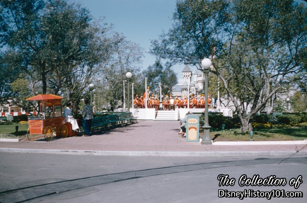 Disneyland Marching Band Performing in the Plaza, (1956)