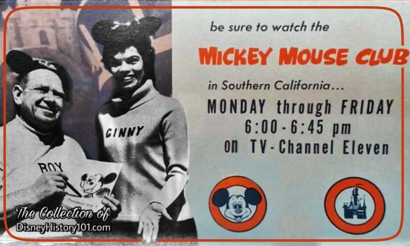 Two Wondeful Ways to Enjoy Disneyland Advertisement for the Mickey Mouse Club on KTTV Channel 11, c. 1963.