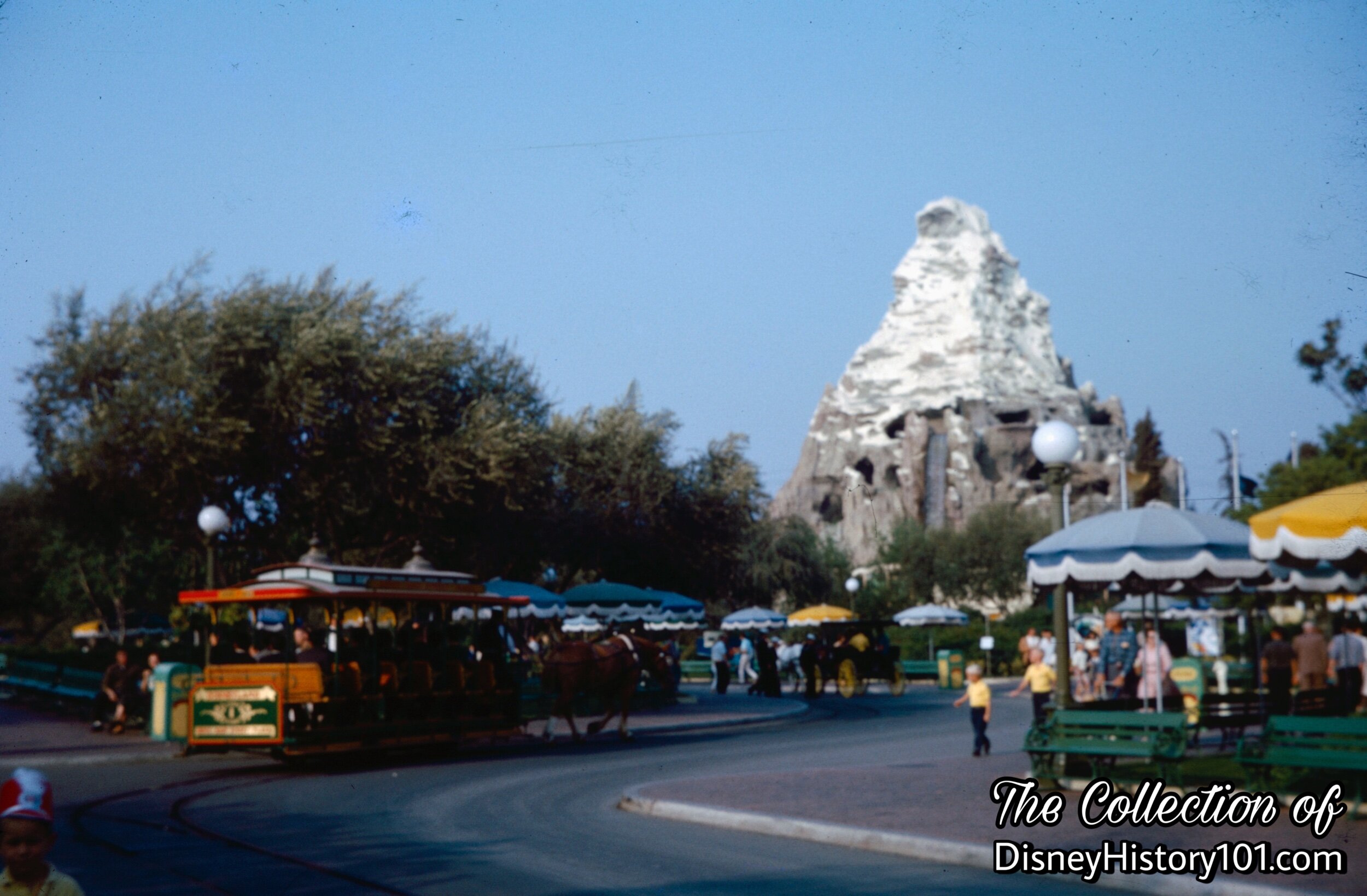 Main Street Transportation Vehicles at Disneyland Central Plaza