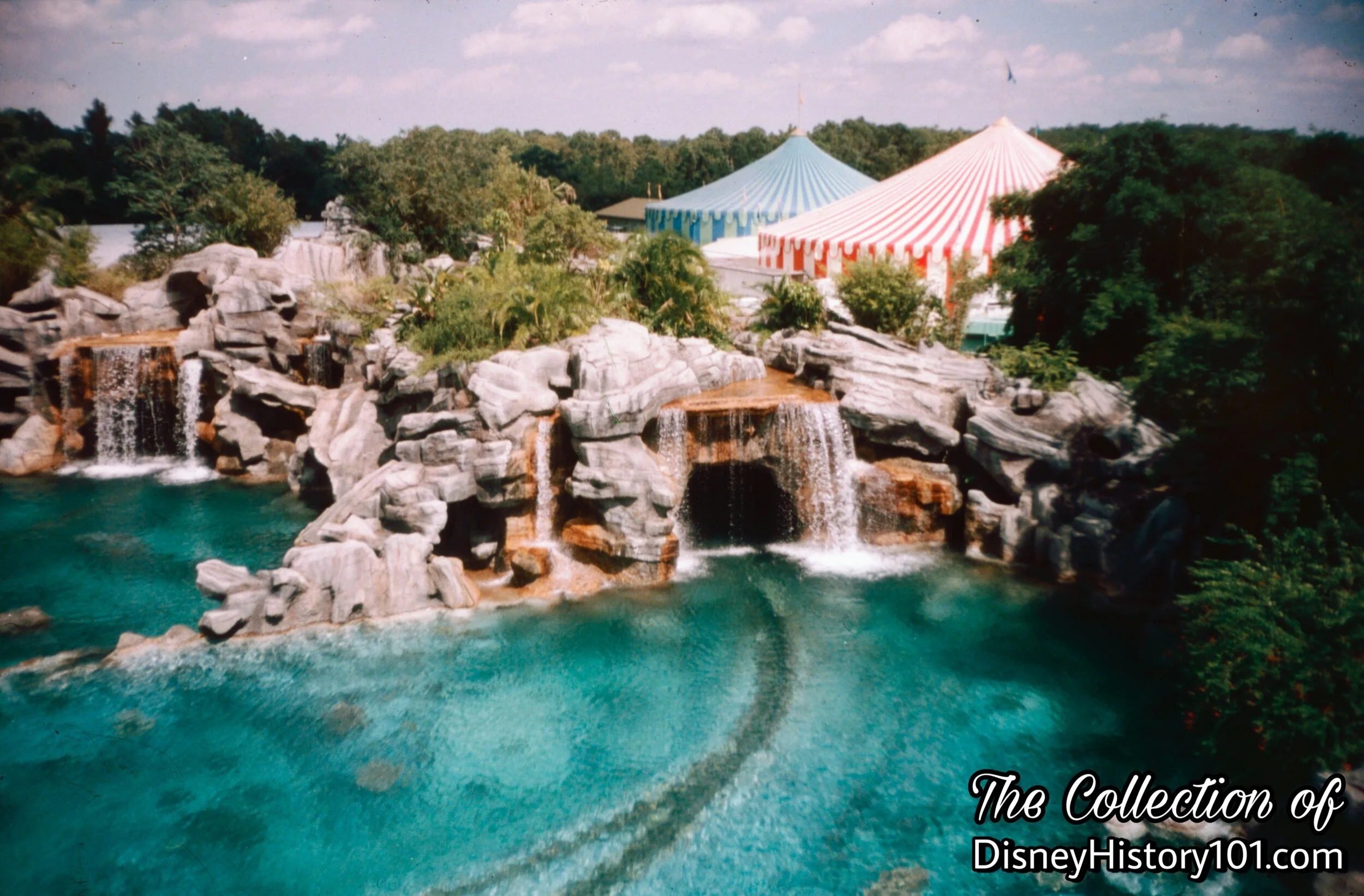 The Submarine Caverns improve the Show Quality by hiding Mickey's Birthdayland Tents.