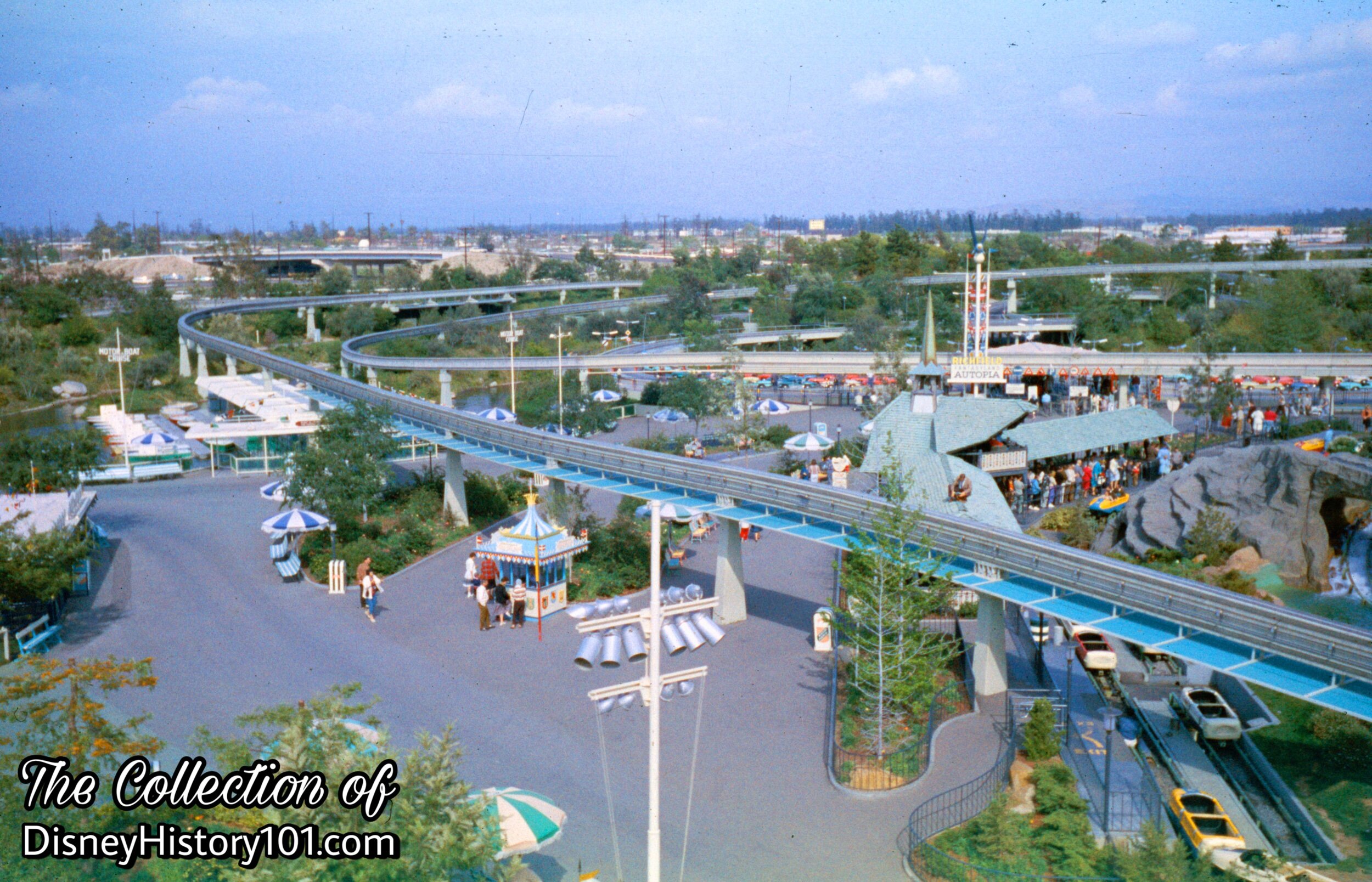 The Monorail Beamway and Canopy over Tomorrowland.