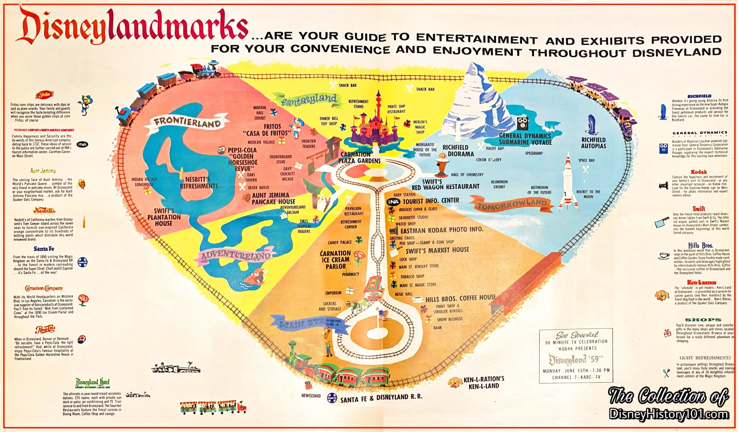  Owning to Jack Sayers (of Lessee Relations), Swift &amp; Company was a contributing sponsor for Disneyland ‘59! By October of 1959, the company was (1) of over sixty-eight other firms playing a vital part in the team effort to bring happiness to Dis