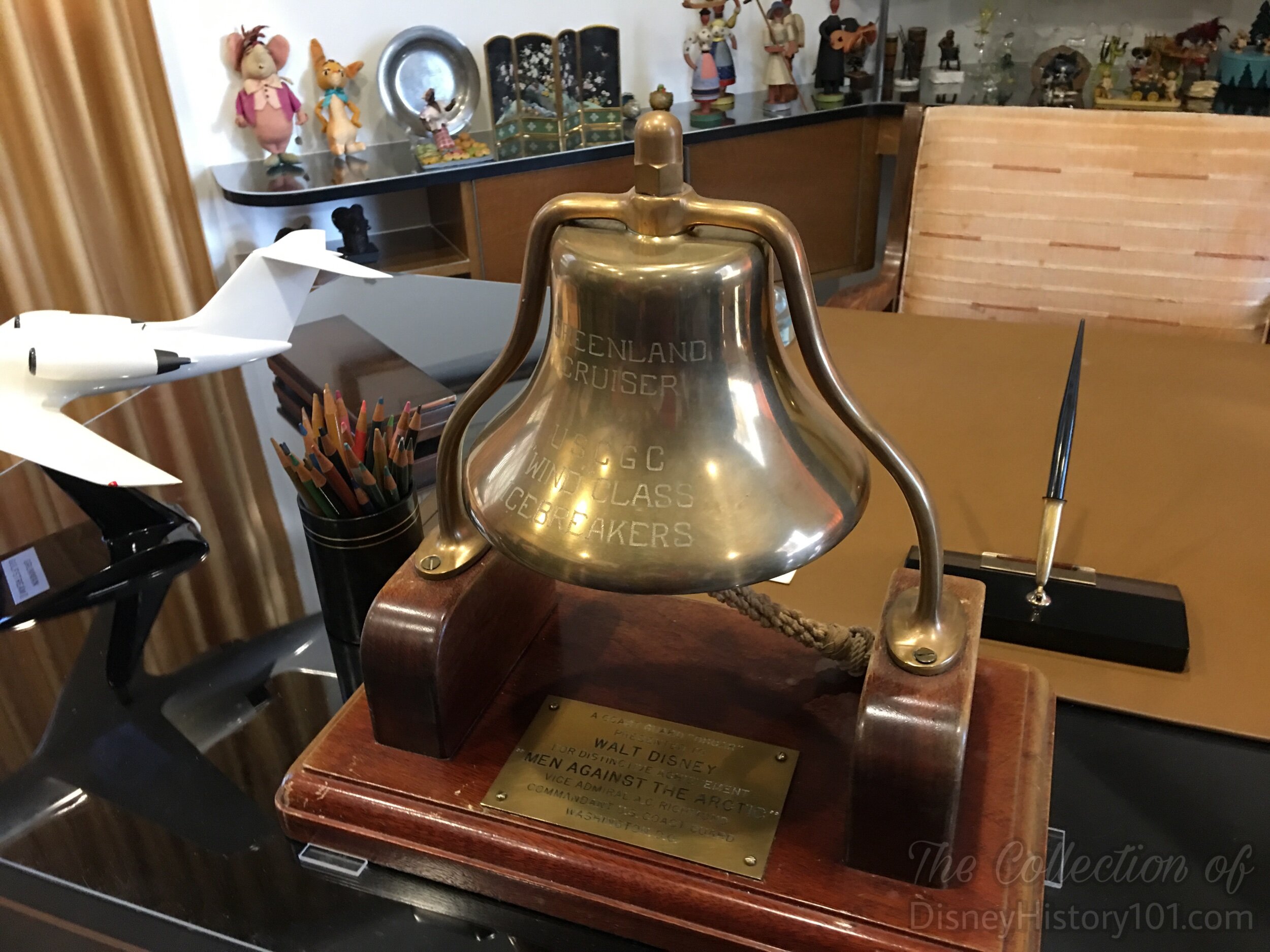 Walt's Formal Office Coast Guard Bell Award.
