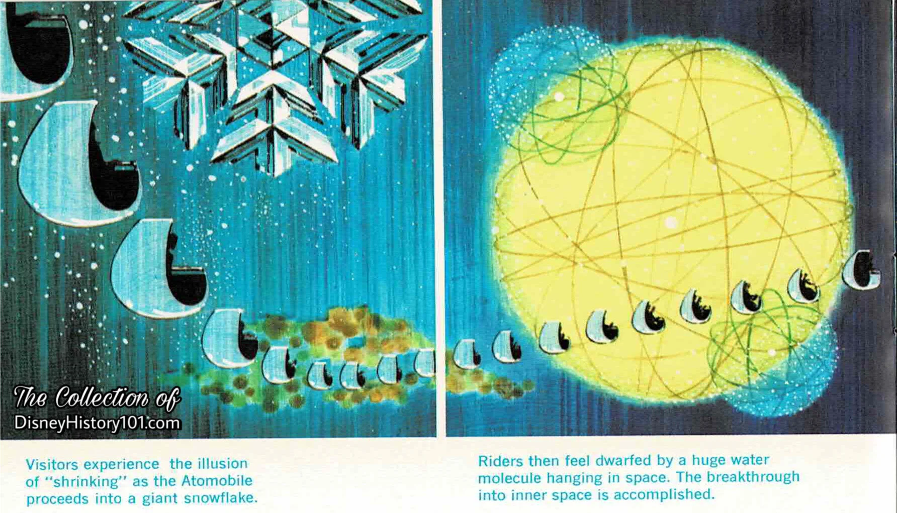 Adventure Thru Inner Space Souvenir Post Card Book