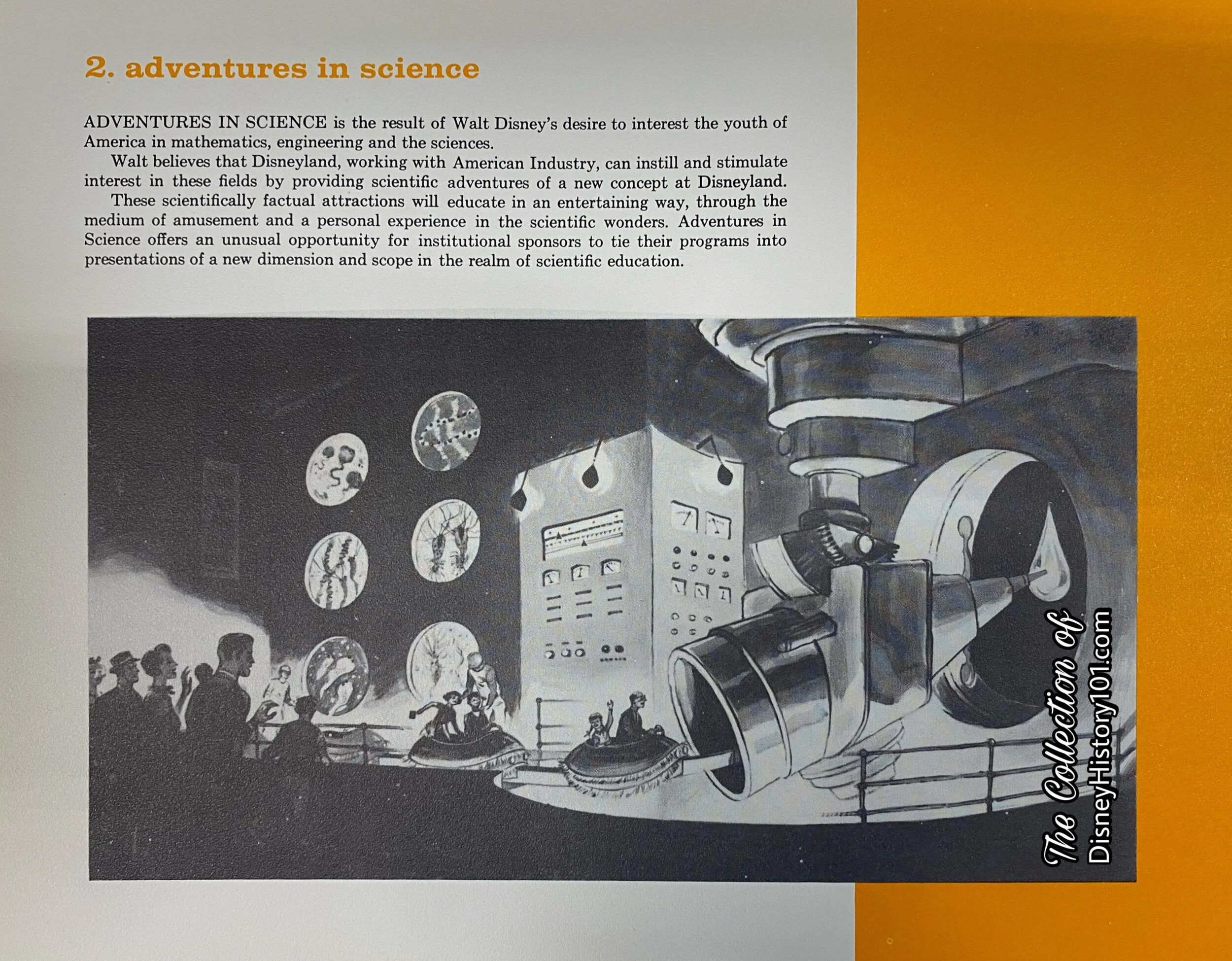 “Adventures in Science” Excerpt from “Disneyland U.S.A.” Published 1958.