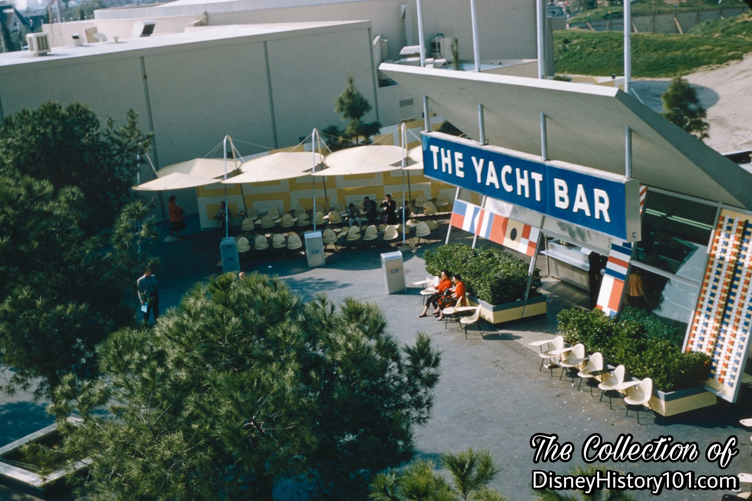 Yacht Bar & Plastic Canopies (seen on the left).