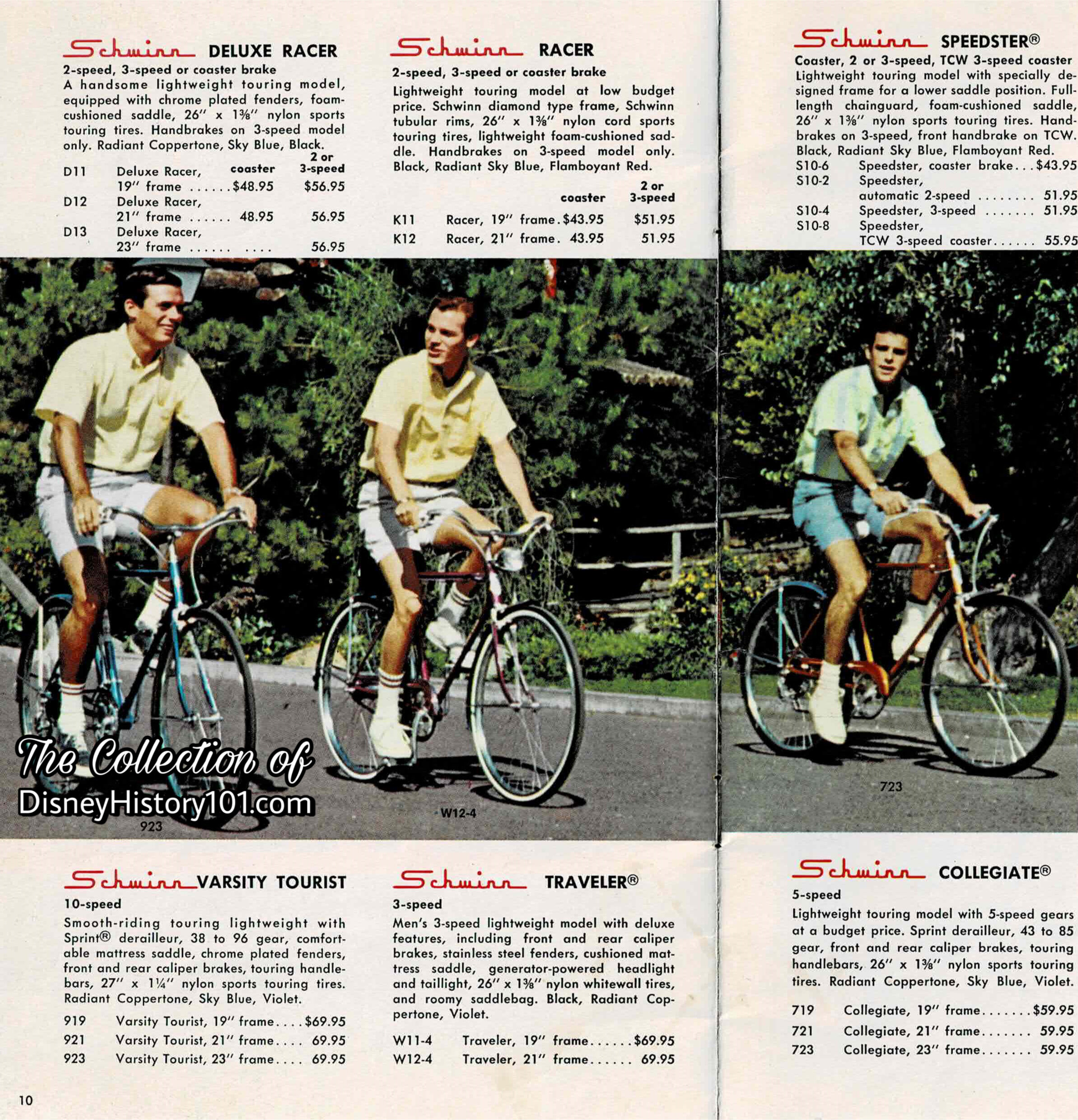 “Schwinn Takes A Trip To Disneyland” Catalogue Excerpt, (1966) 