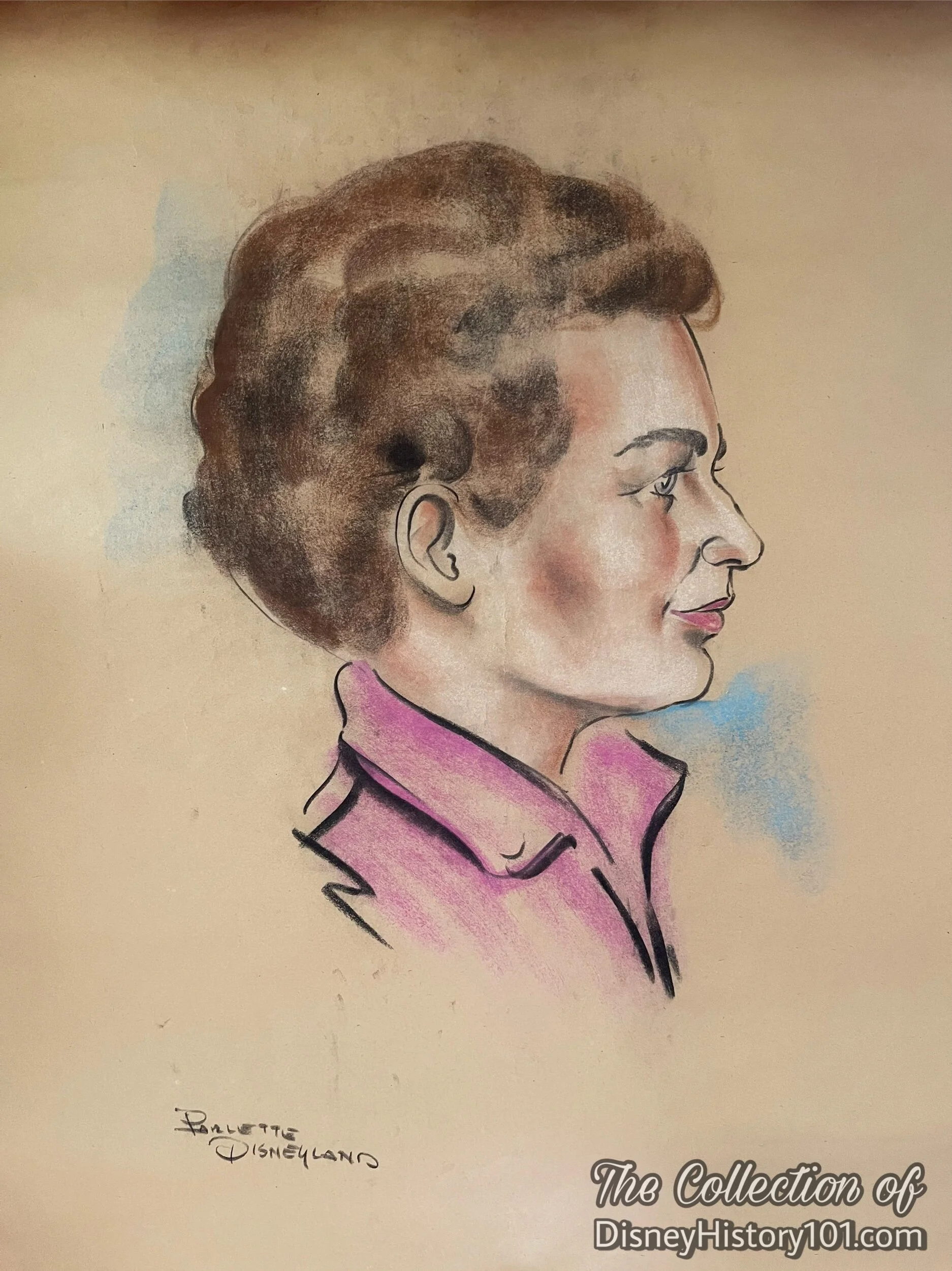 Art Corner Pastel Portrait Example, (c. 1956)