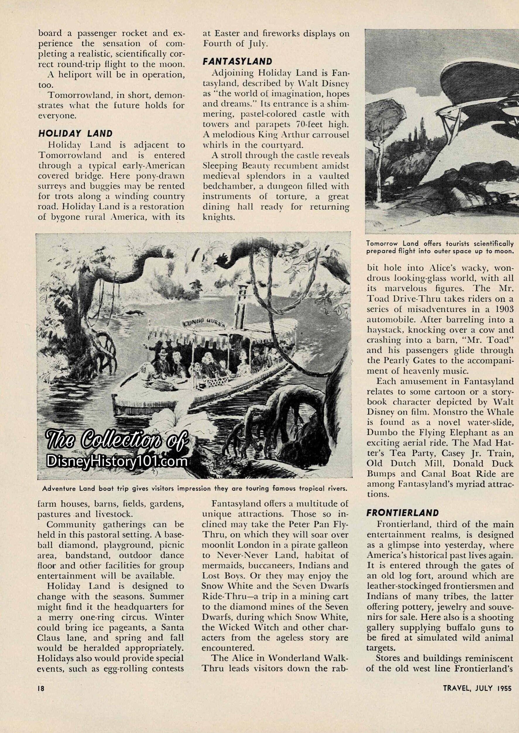 Travel - The Magazine That Roams the Globe, July 1955.