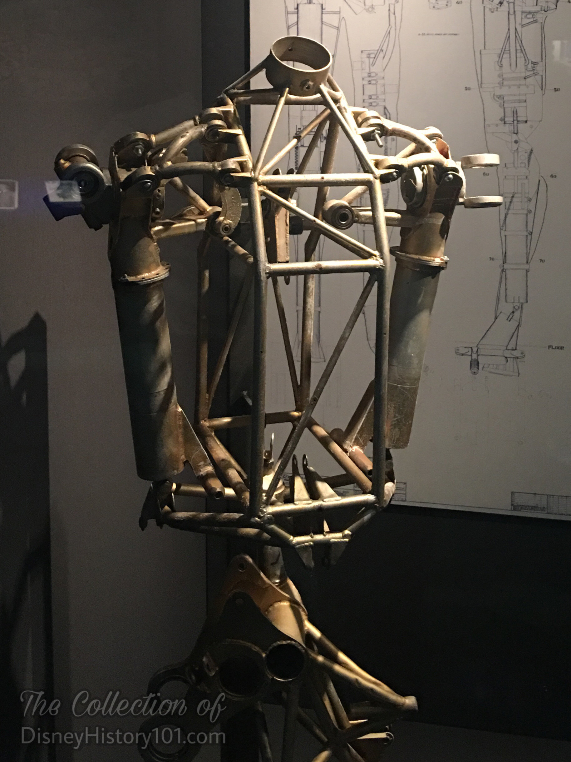 Abraham Lincoln "Ribcage" armature Featuring Hydraulics and Pneumatic Valves, The Walt Disney Family Museum