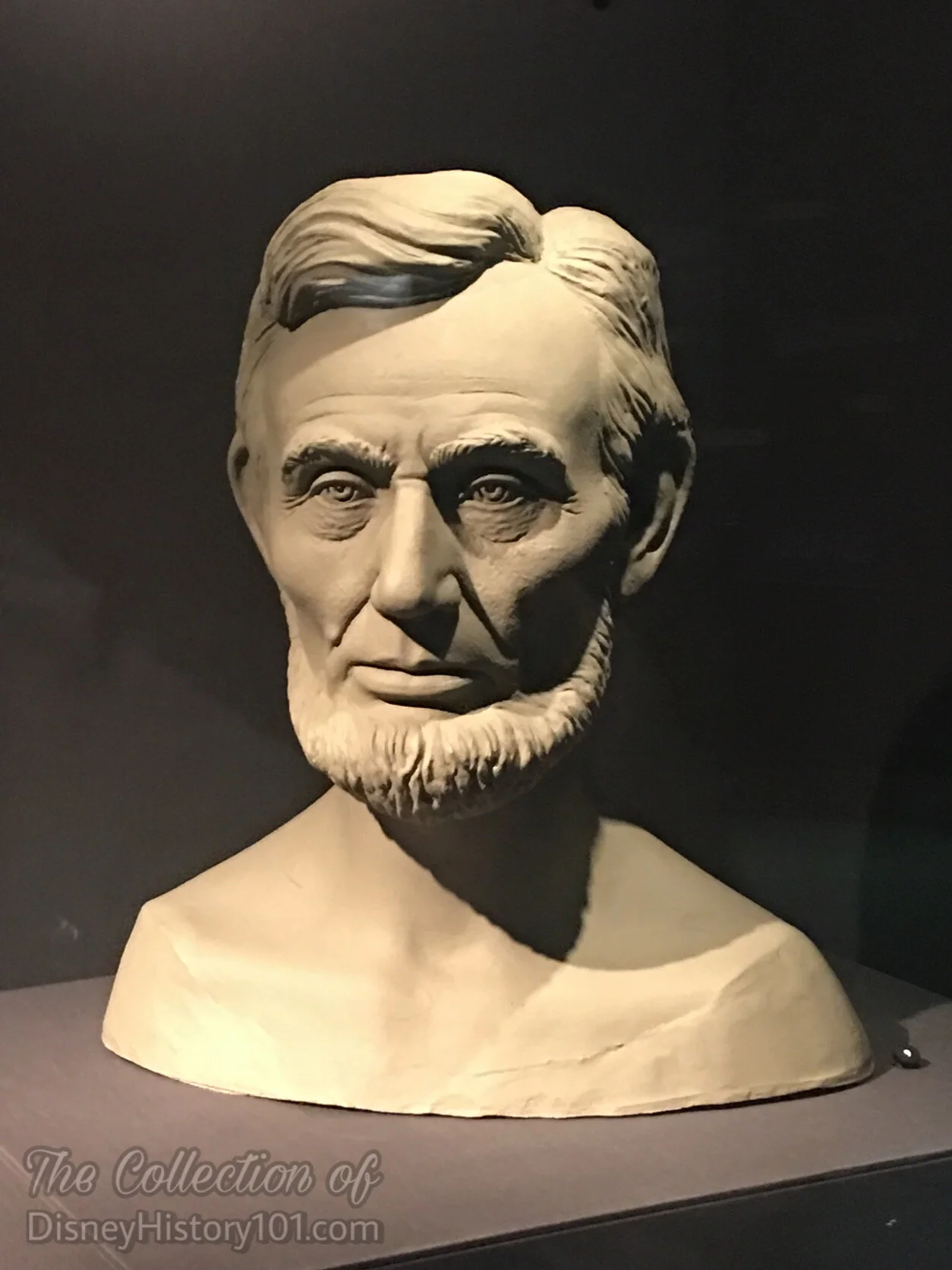 Abraham Lincoln Bust cast replica made from a mold of an original sculpture, The Walt Disney Family Museum