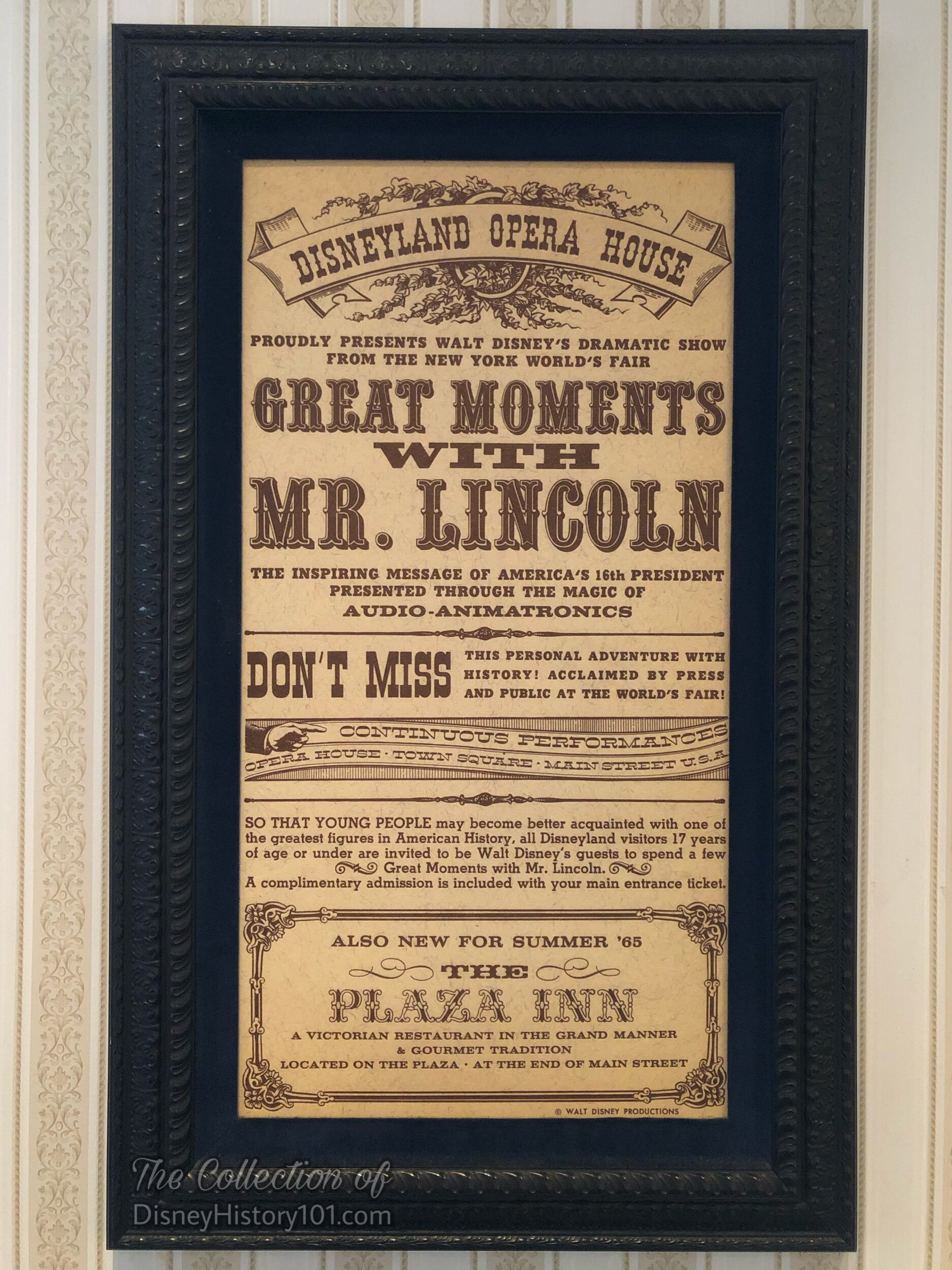 “Great Moment With Mr. Lincoln” Handbill / Poster Art.
