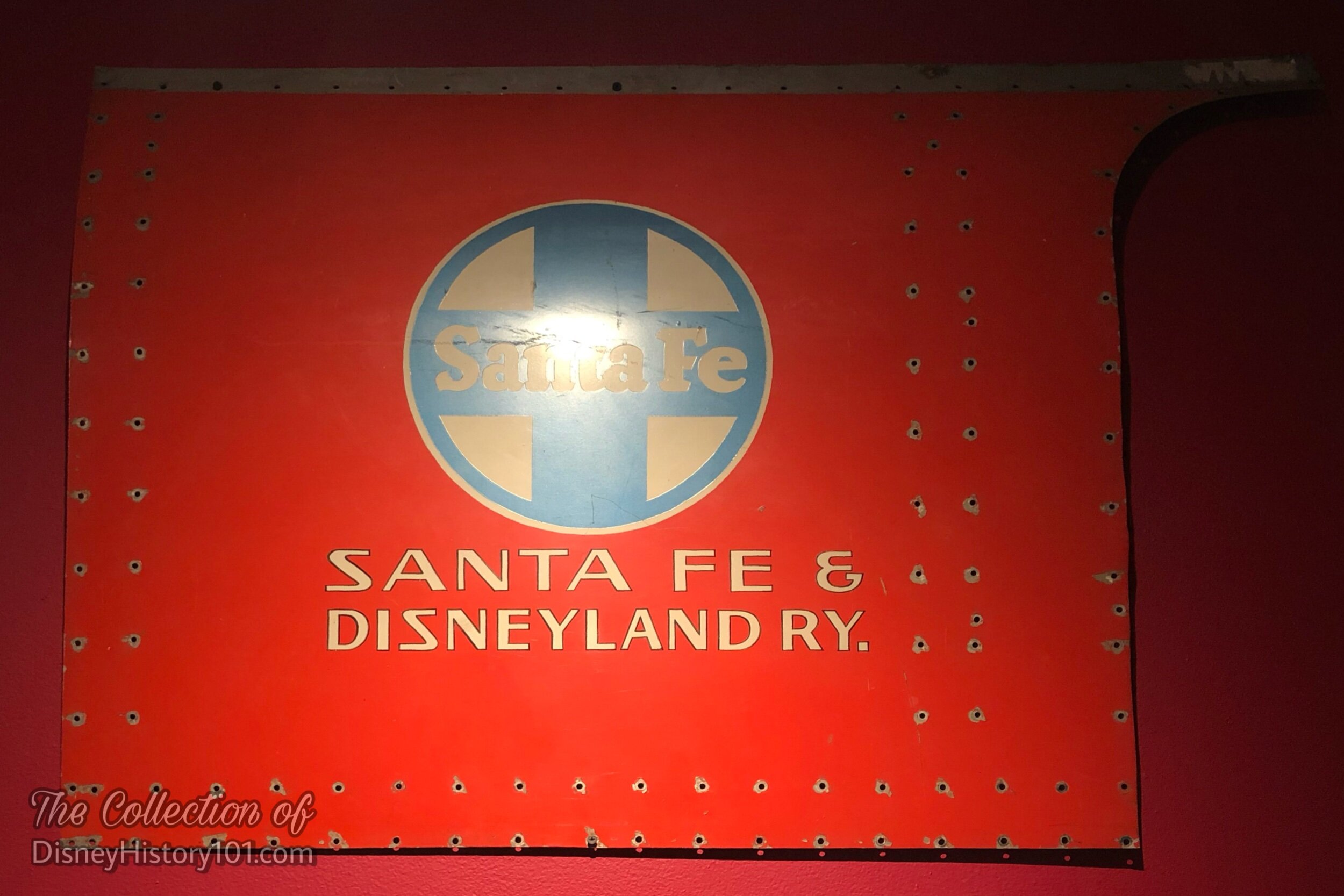Monorail Red Mark I Steel Panel Currently on Display at "Walt Disney's Carolwood Barn" Museum, (1959)
