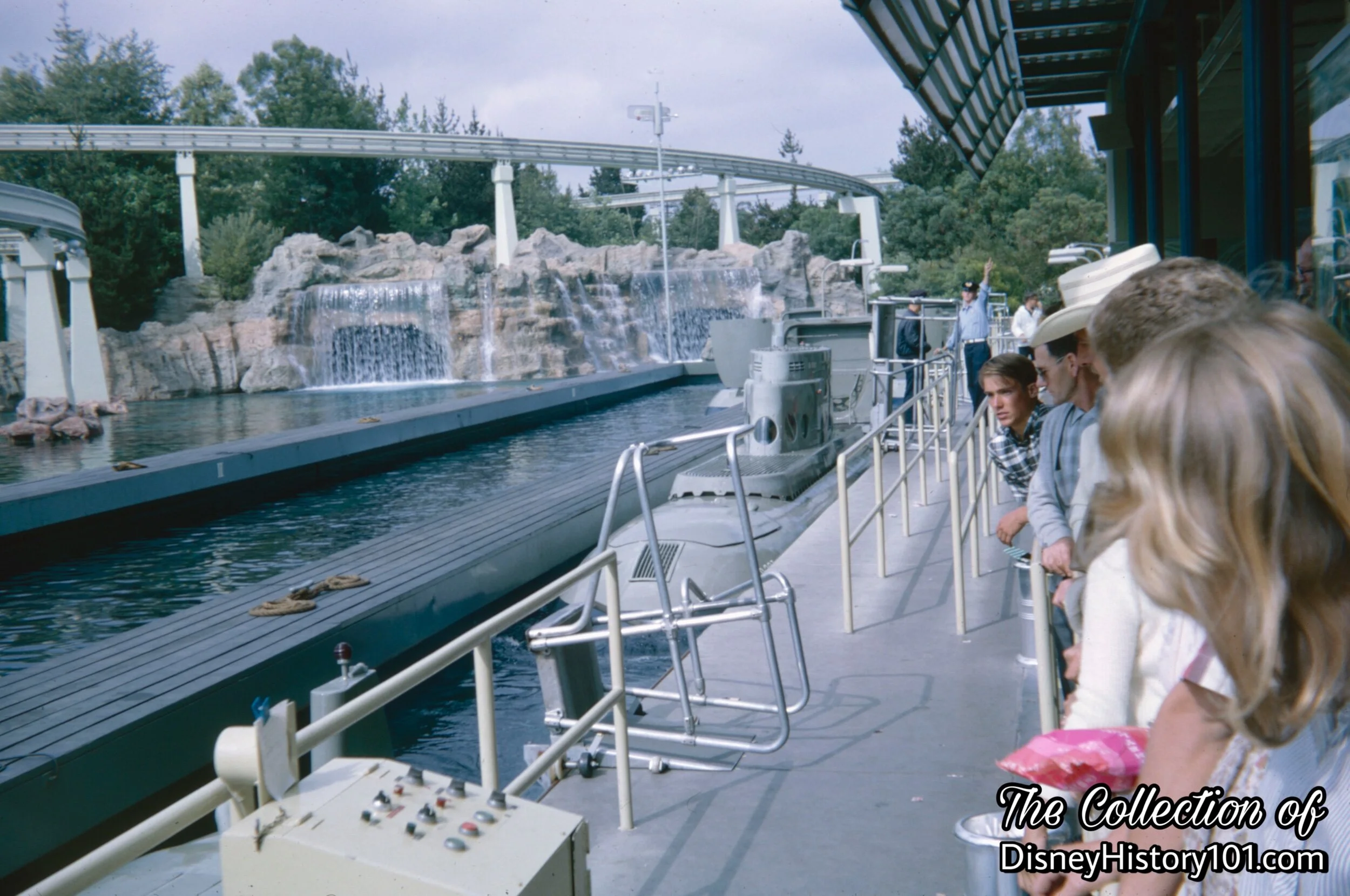 View of the Front Dock from the Submarine Voyage Guest Control queue area.