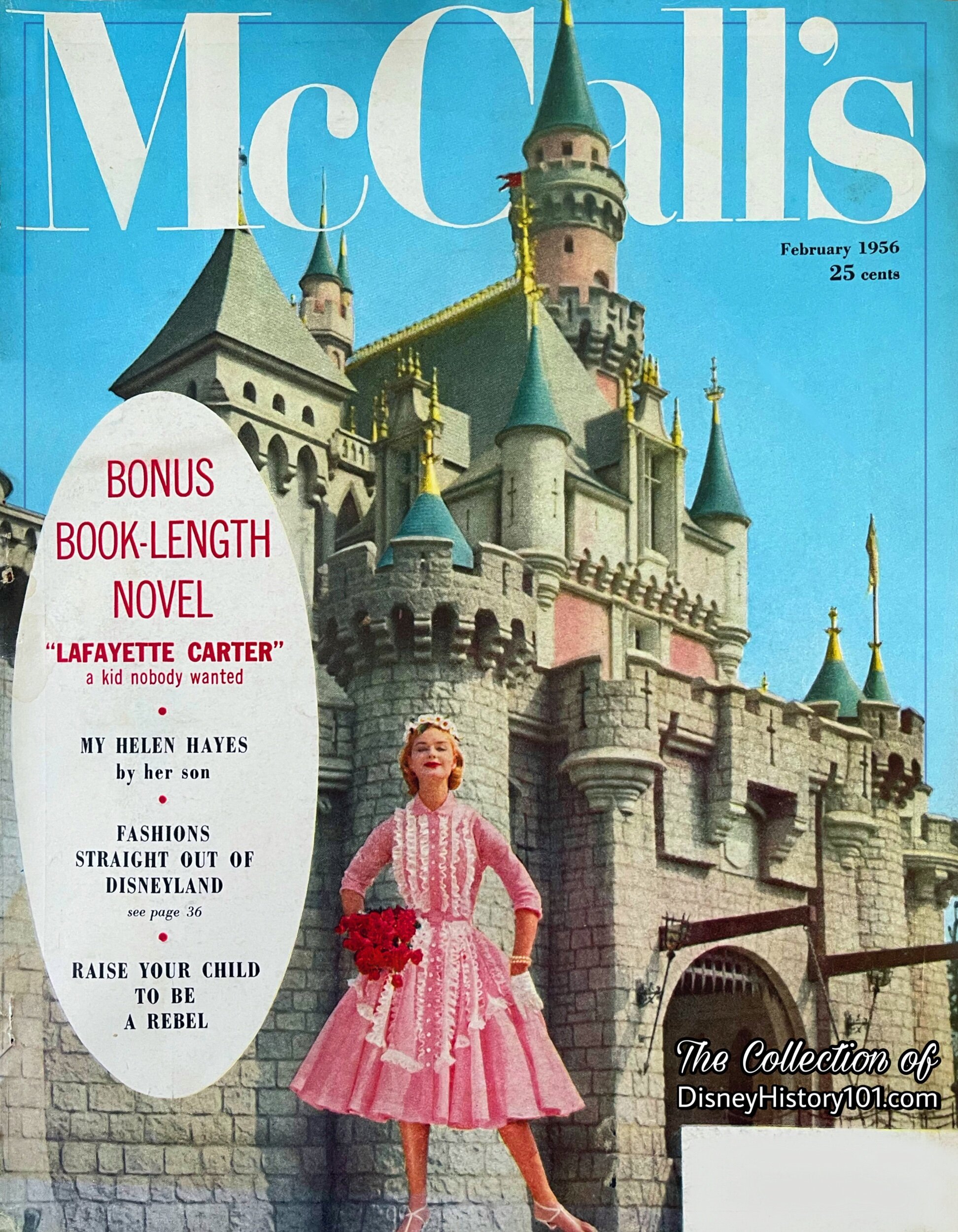 Sleeping Beauty Castle on McCall’s magazine, February of 1956.