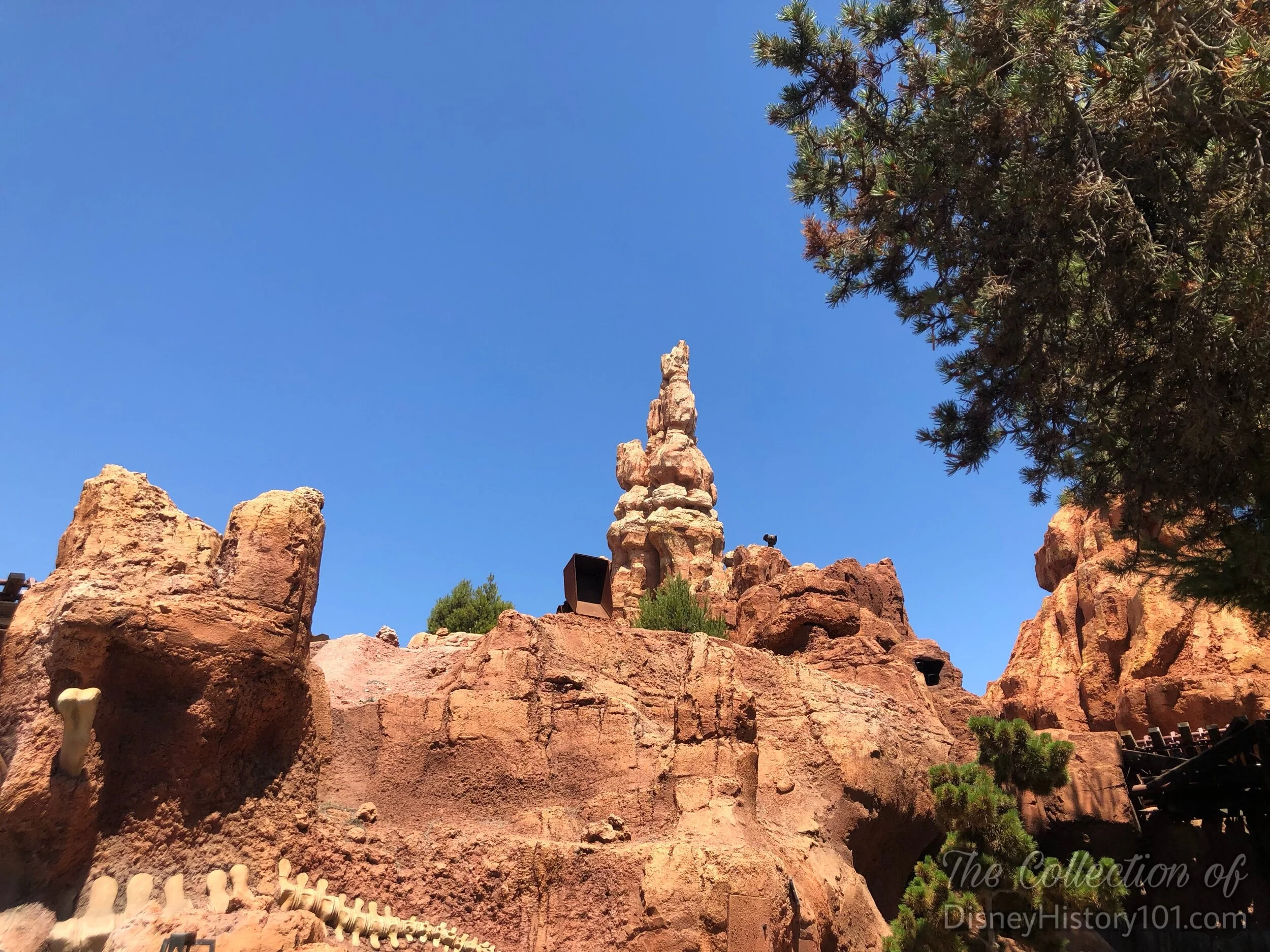 Big Thunder Mountain Railroad, under Dinosaur Gap; The Present.