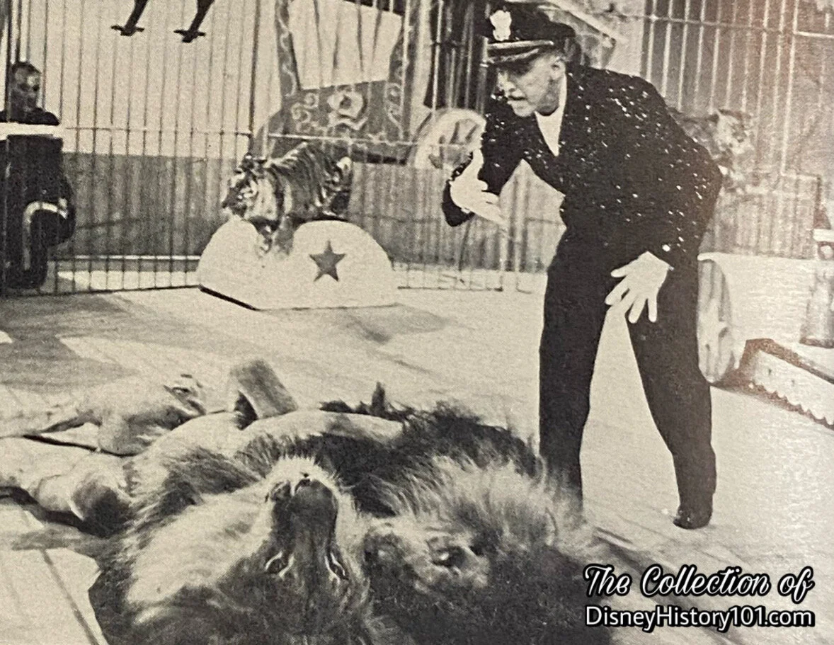 The "Souvenir of Mickey Mouse Club Circus," published 1955, features George Keller and His Fantastic Felines.