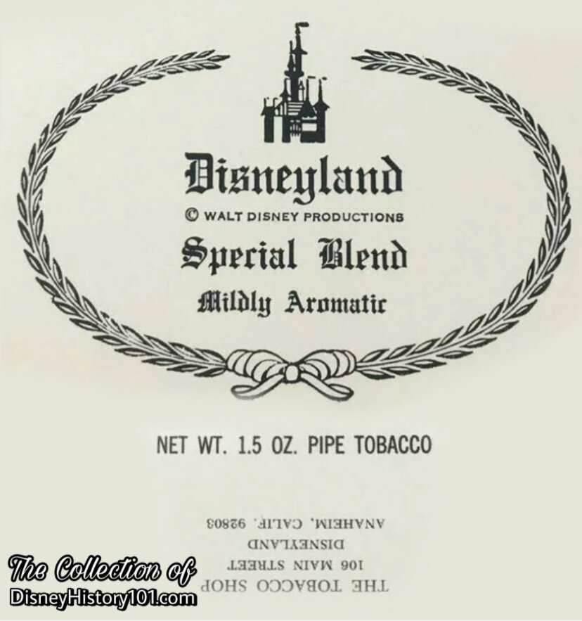 Disneyland "Special Blend" Mildly Aromatic Pipe Tobacco Packaging 