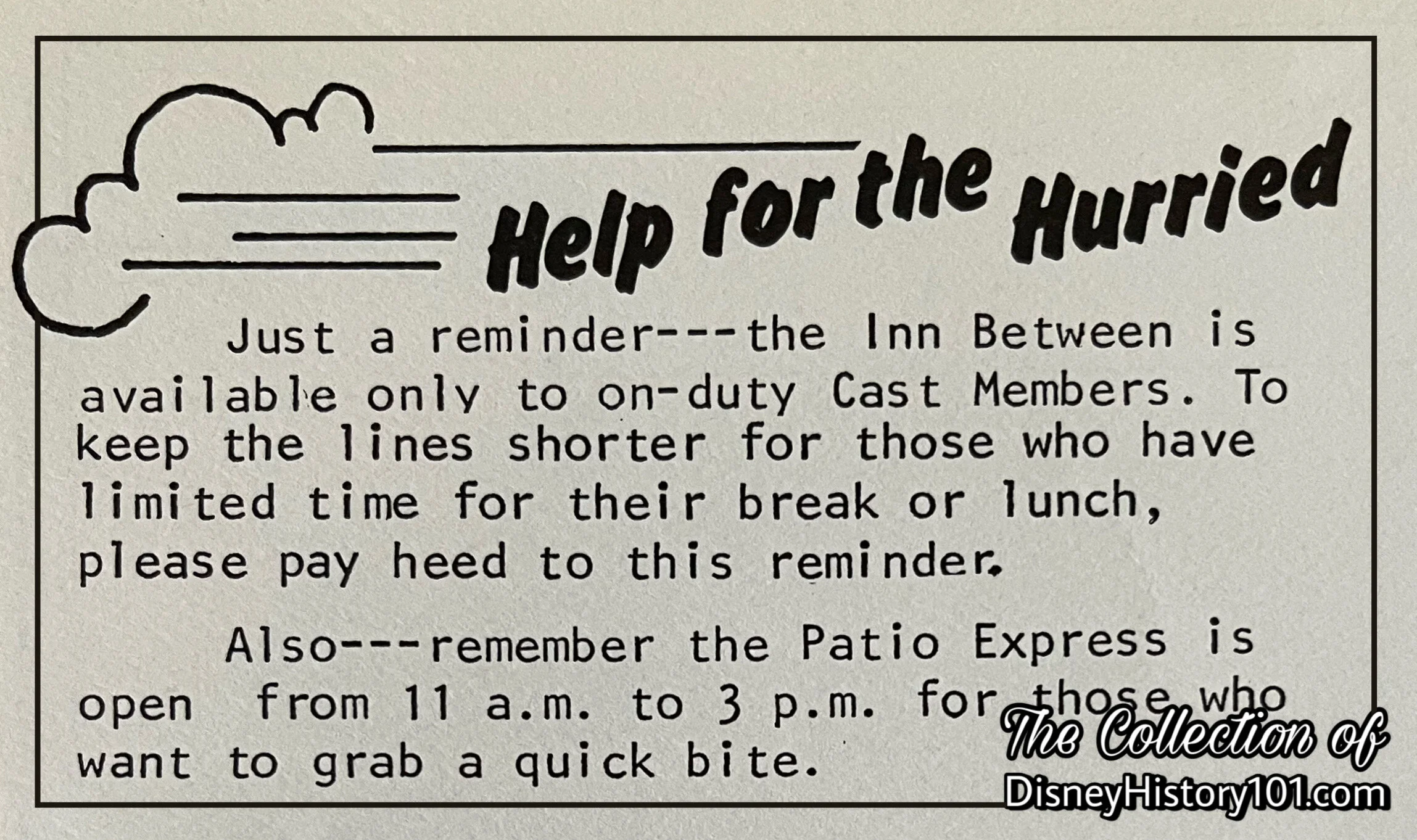 Disneyland LINE Magazine (Vol.12, No.33 ; August 14, 1980) Excerpt