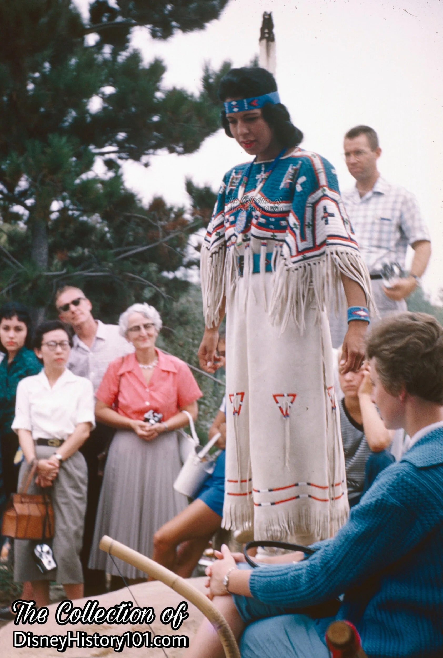 Unidentified Female Indian Village Representative and Emcee